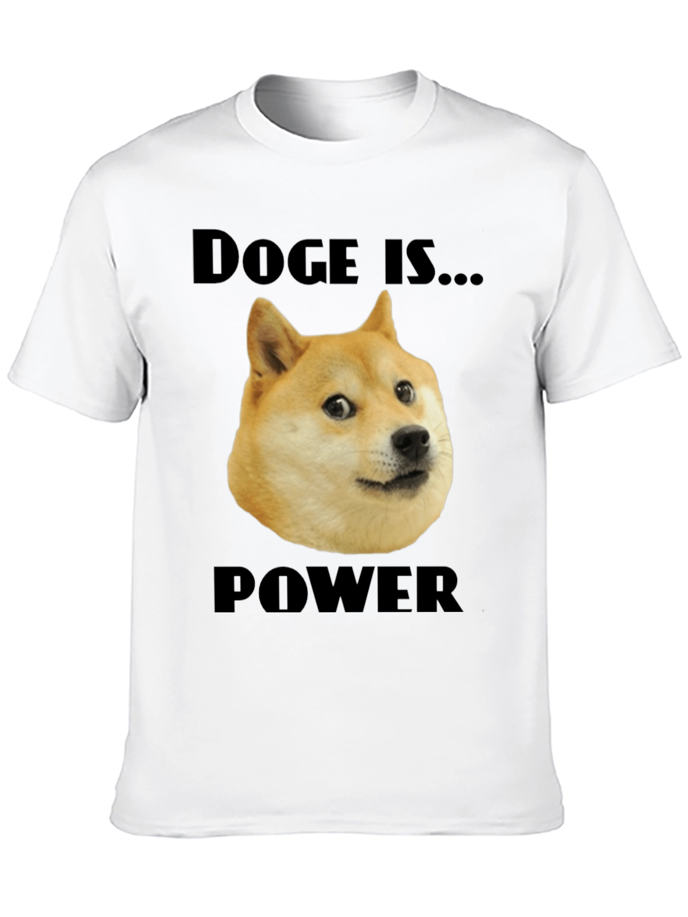 Doge is Power Black T-Shirt
