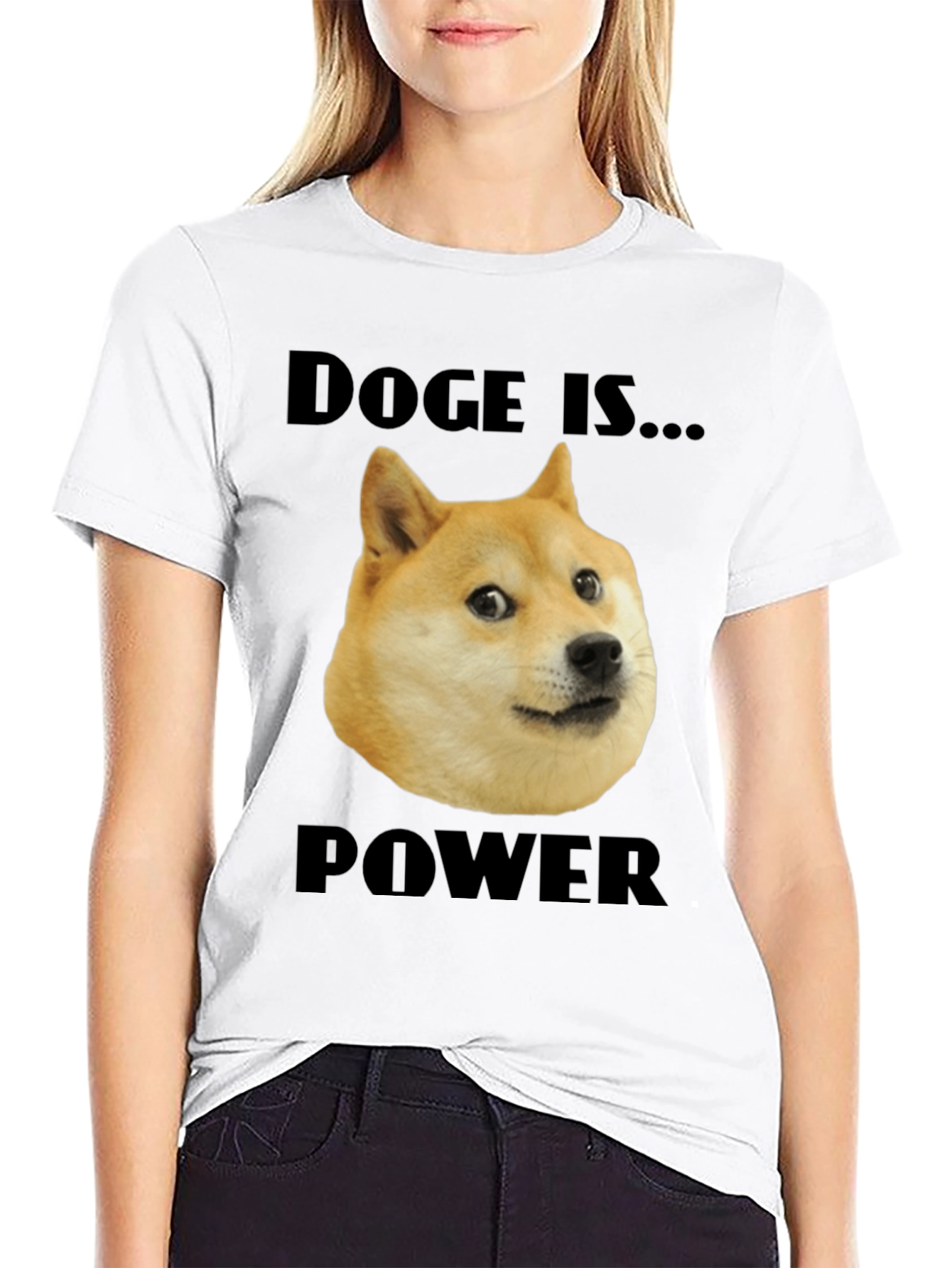 Doge is Power Black T-Shirt