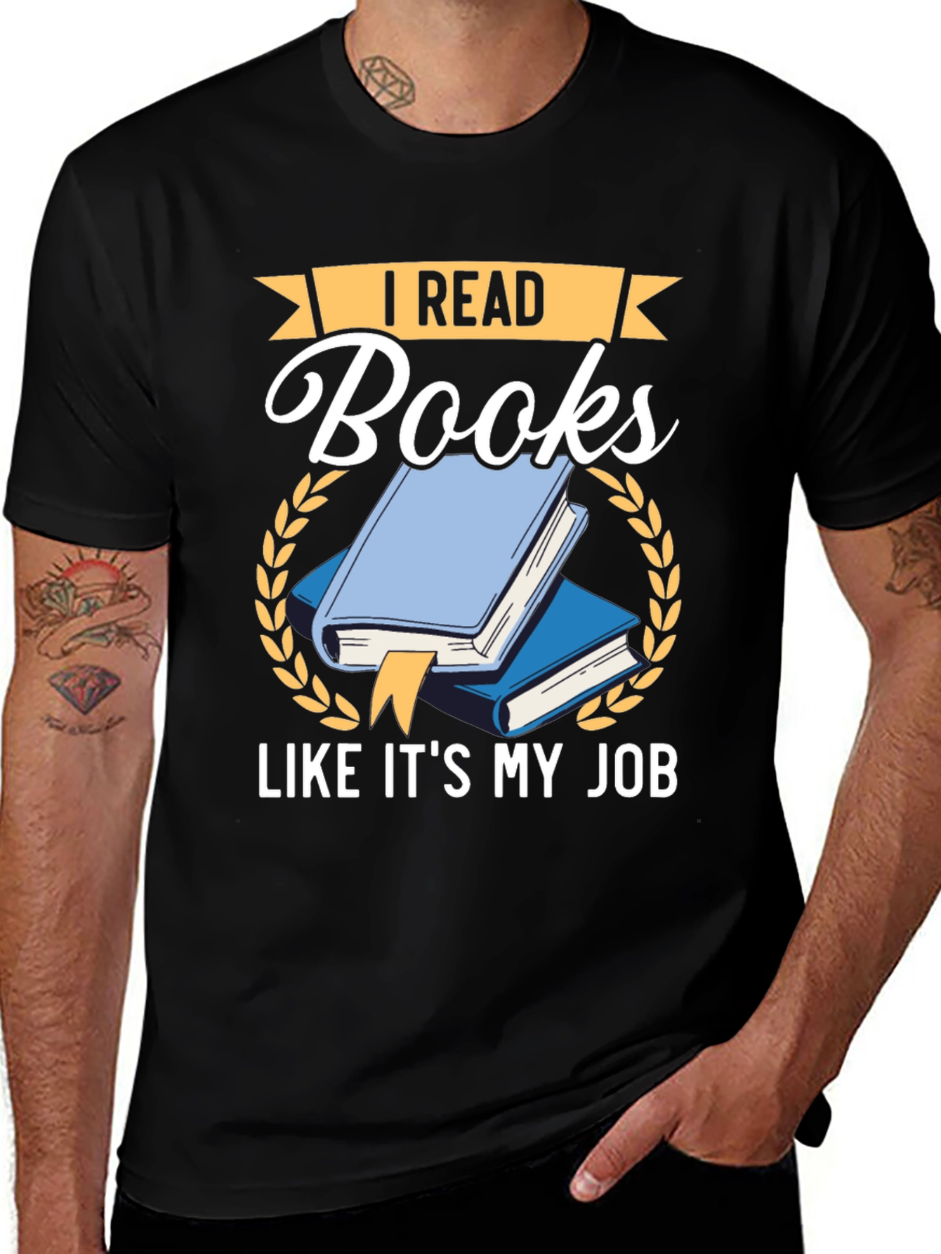 I Read Books Like Its My Job Graphic T-Shirt