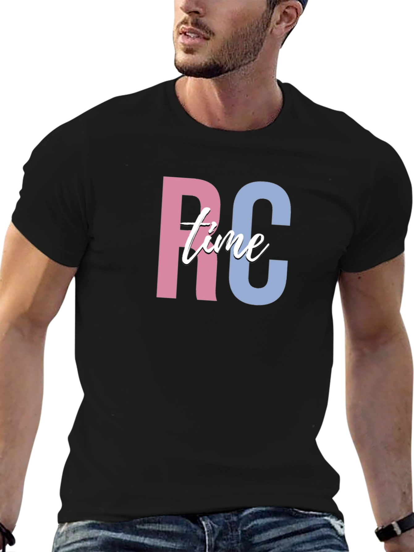 RC Time Black Graphic Tee
