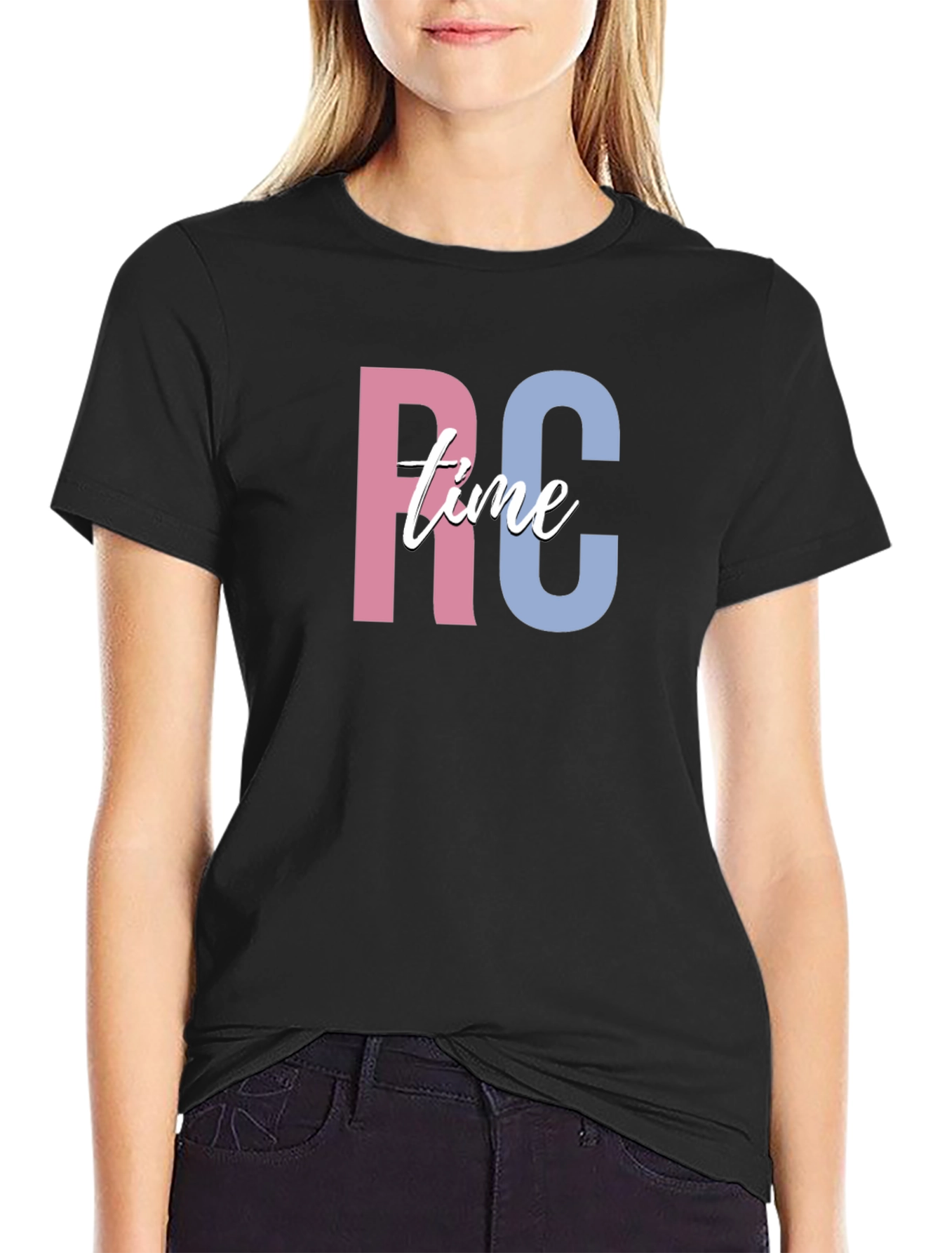 RC Time Black Graphic Tee