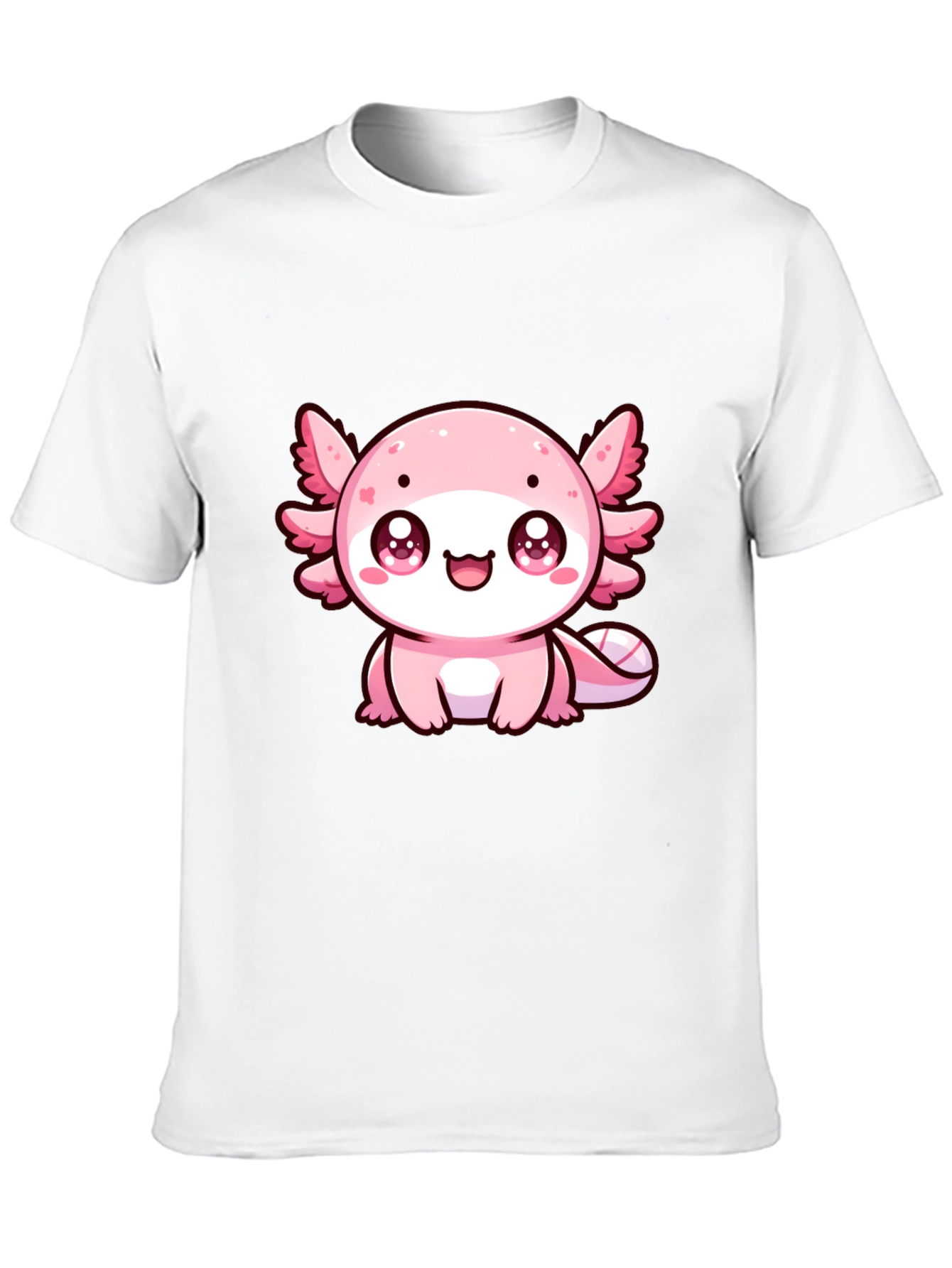 Cute Axolotl Graphic Tee - Black T-Shirt