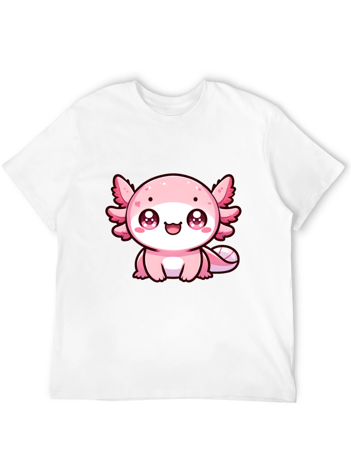 Cute Axolotl Graphic Tee - Black T-Shirt