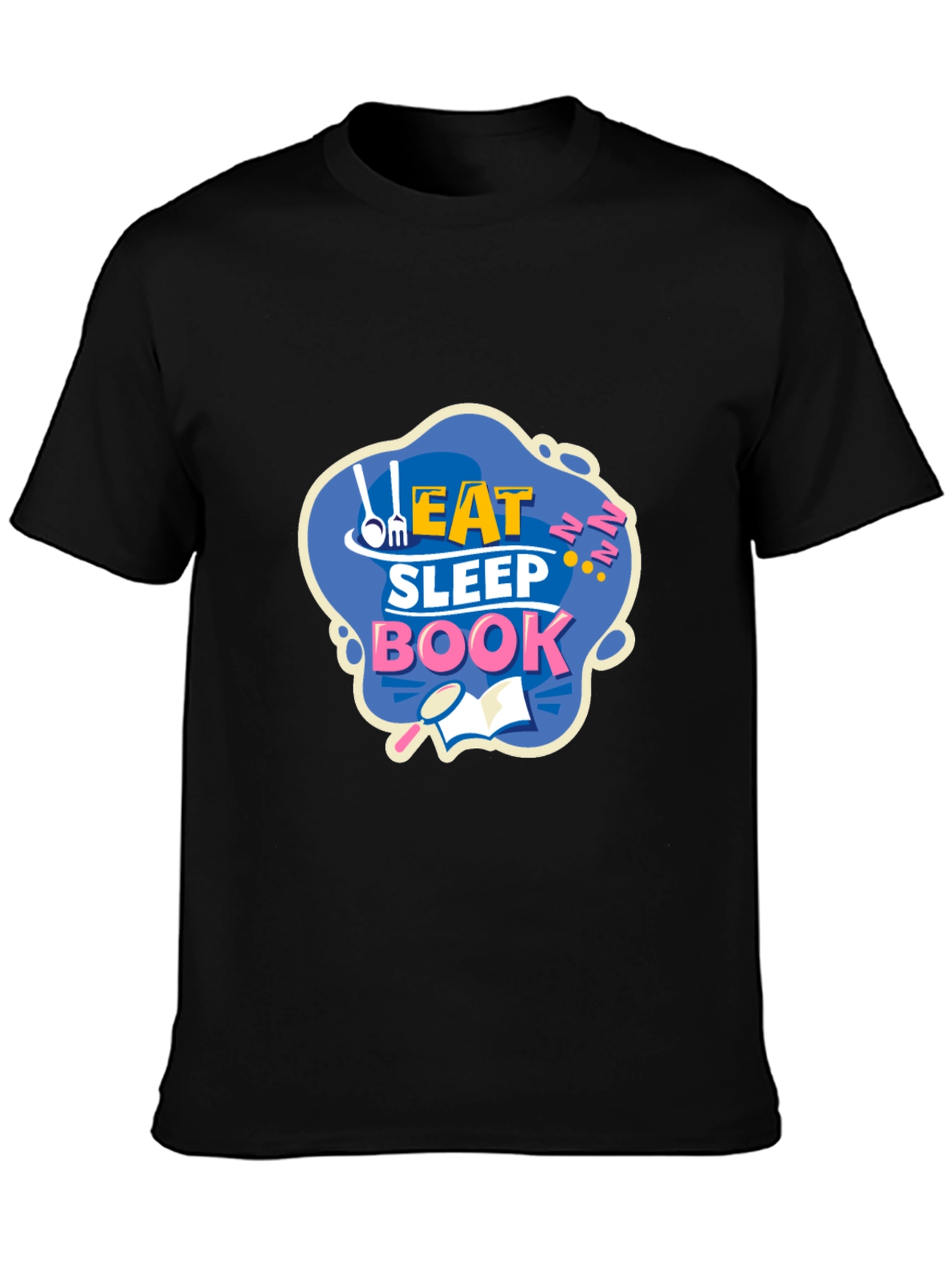 Eat Sleep Book T-Shirt - Funny Reader Tee