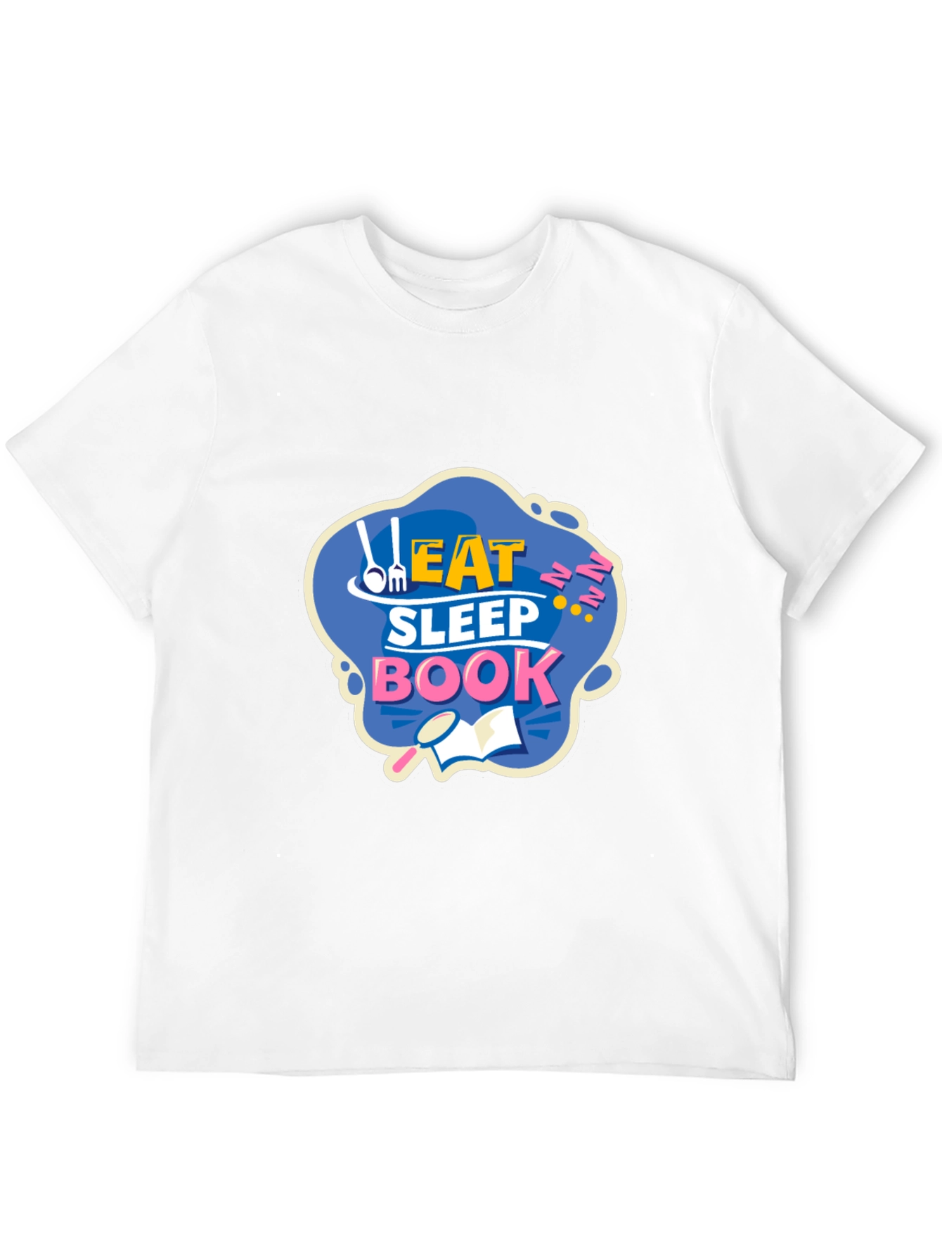 Eat Sleep Book T-Shirt - Funny Reader Tee