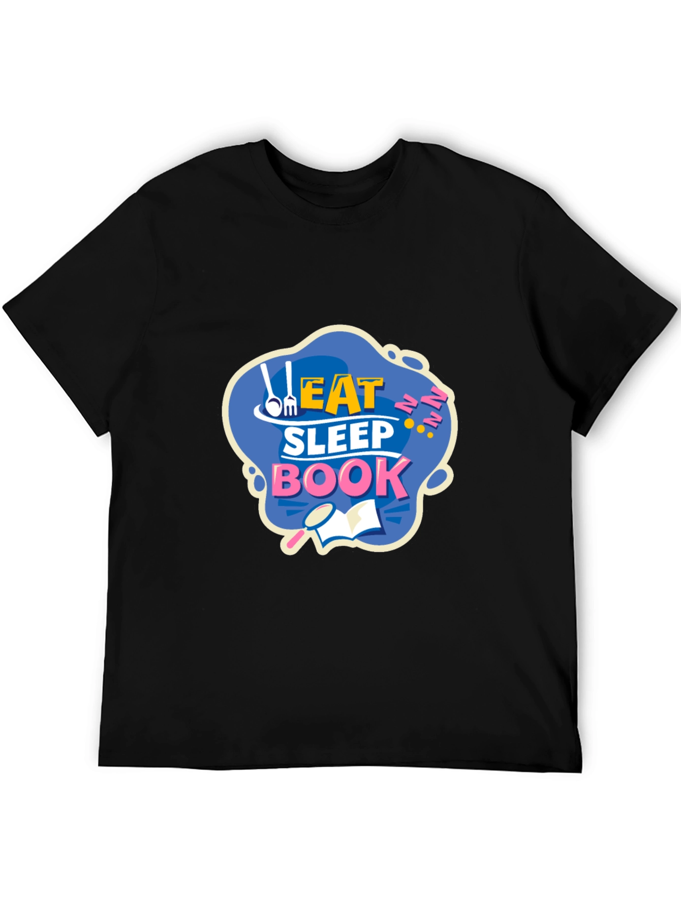 Eat Sleep Book T-Shirt - Funny Reader Tee