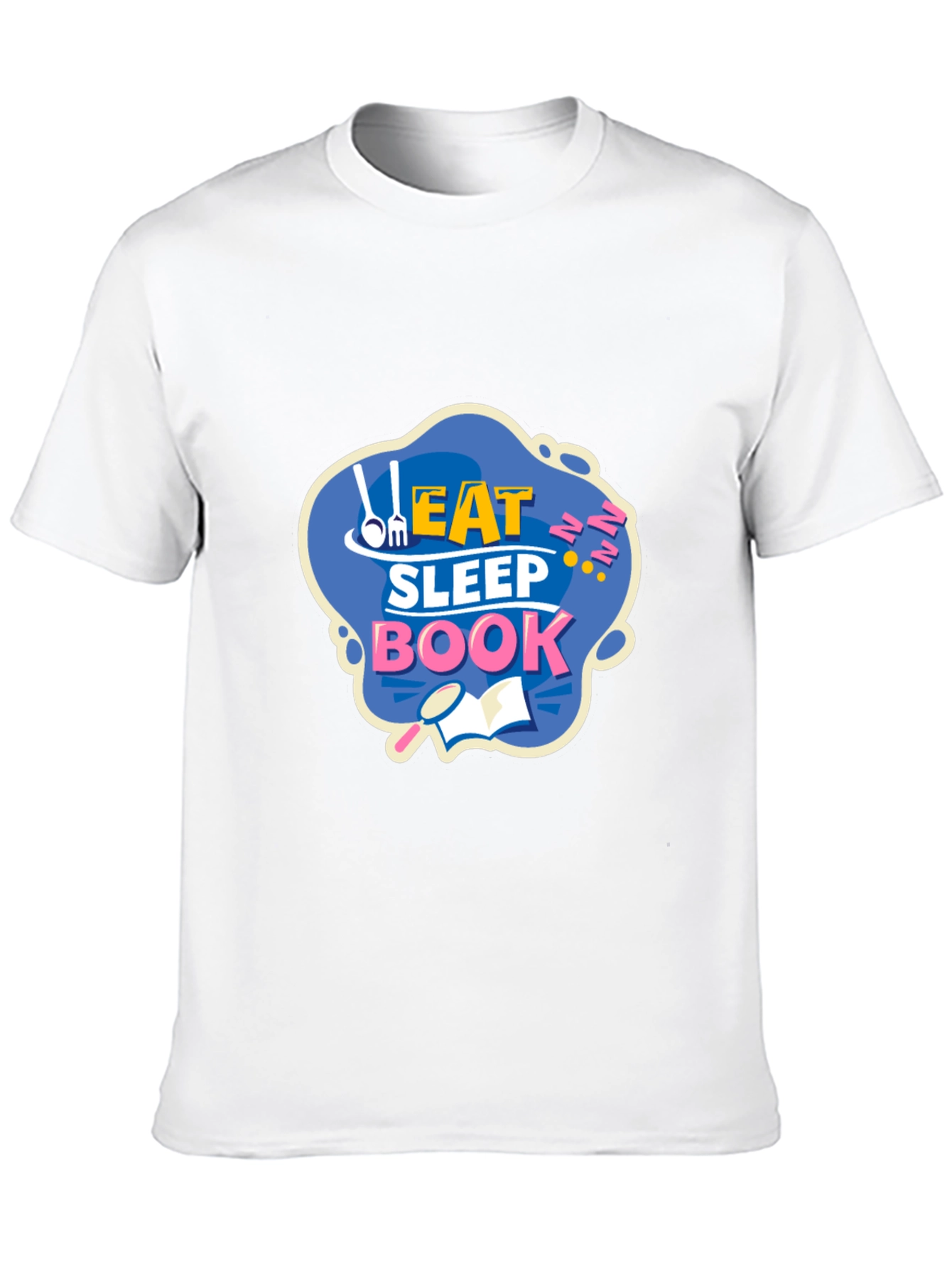 Eat Sleep Book T-Shirt - Funny Reader Tee