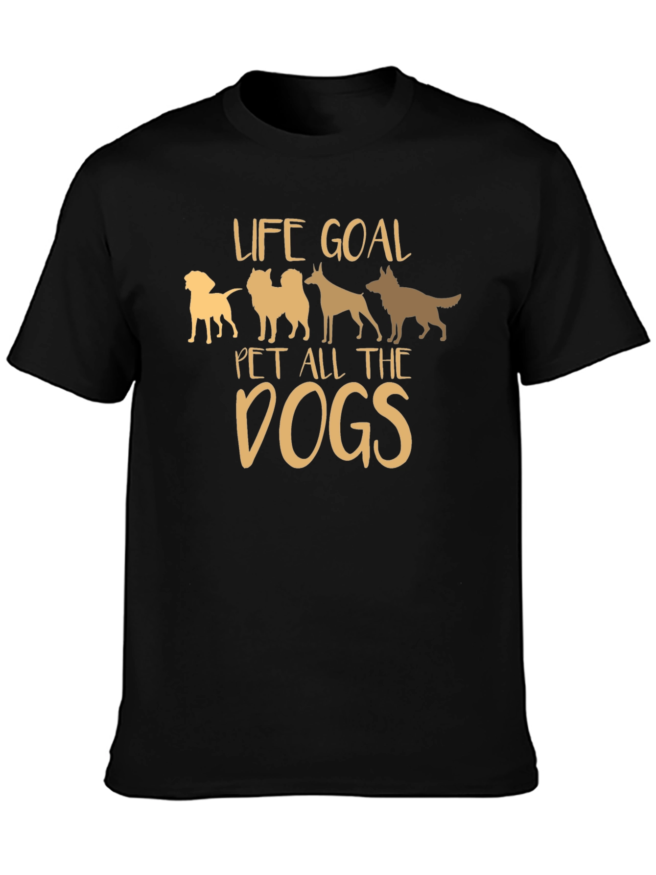 Life Goal Pet All the Dogs Graphic T-Shirt