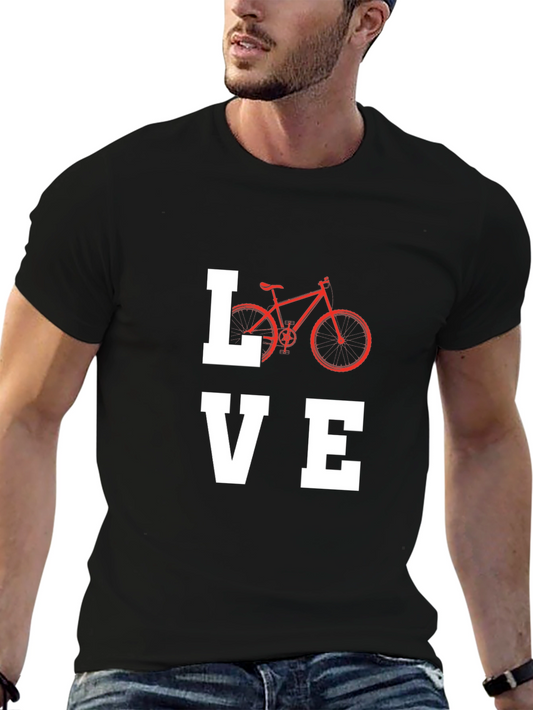 Love Cycling Graphic Tee - Black
