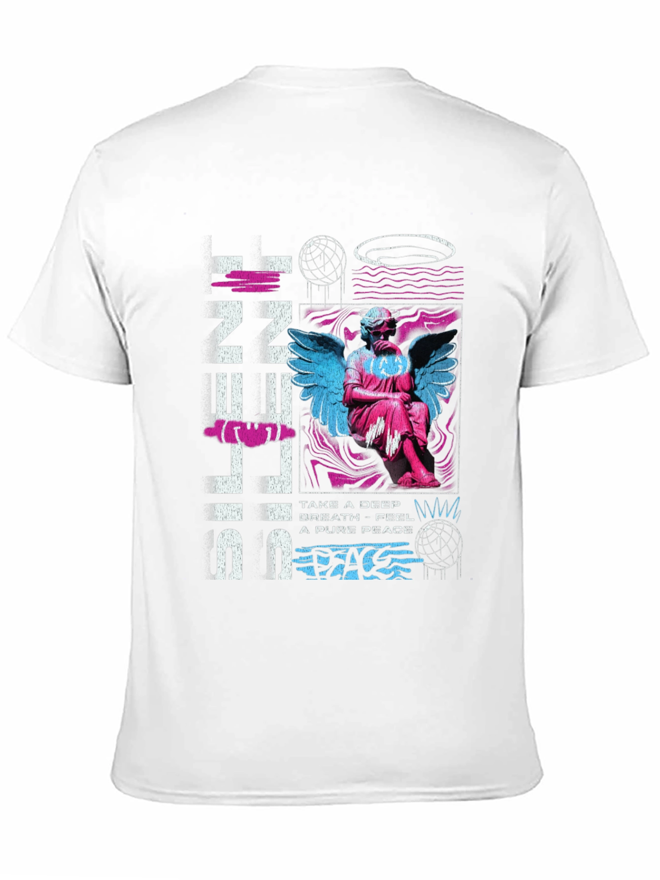 Silent Peace T-Shirt: Angel Graphic Tee