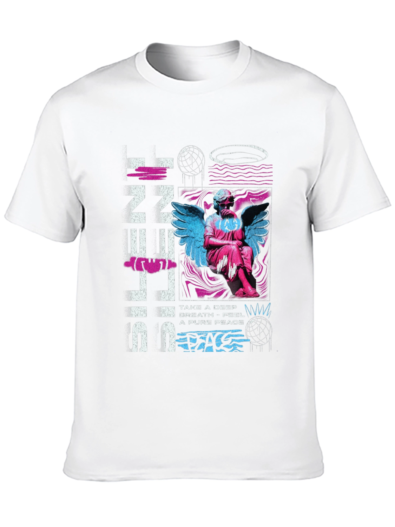 Silent Peace T-Shirt: Angel Graphic Tee