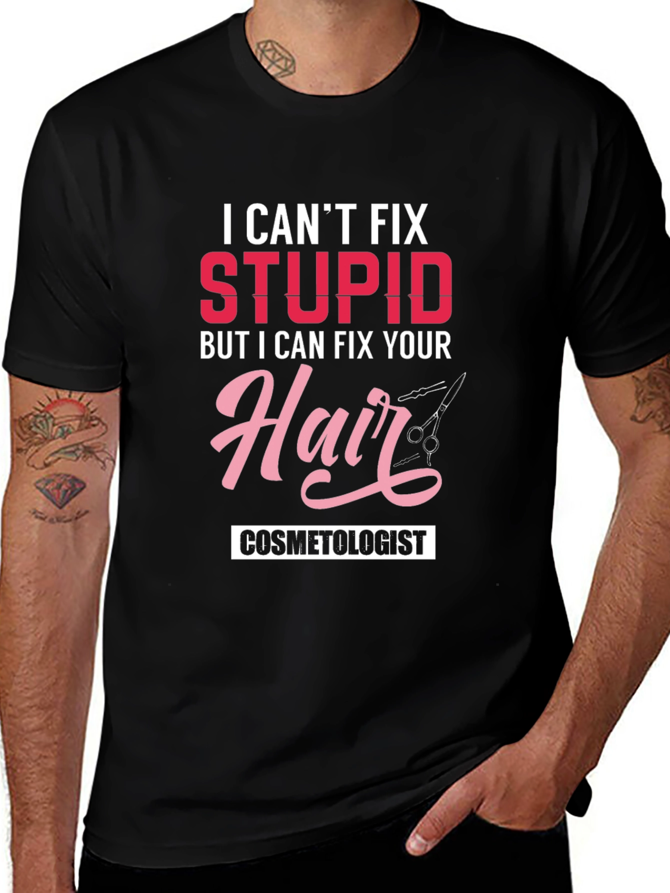 Cosmetologist T-Shirt - I Can Fix Your Hair!
