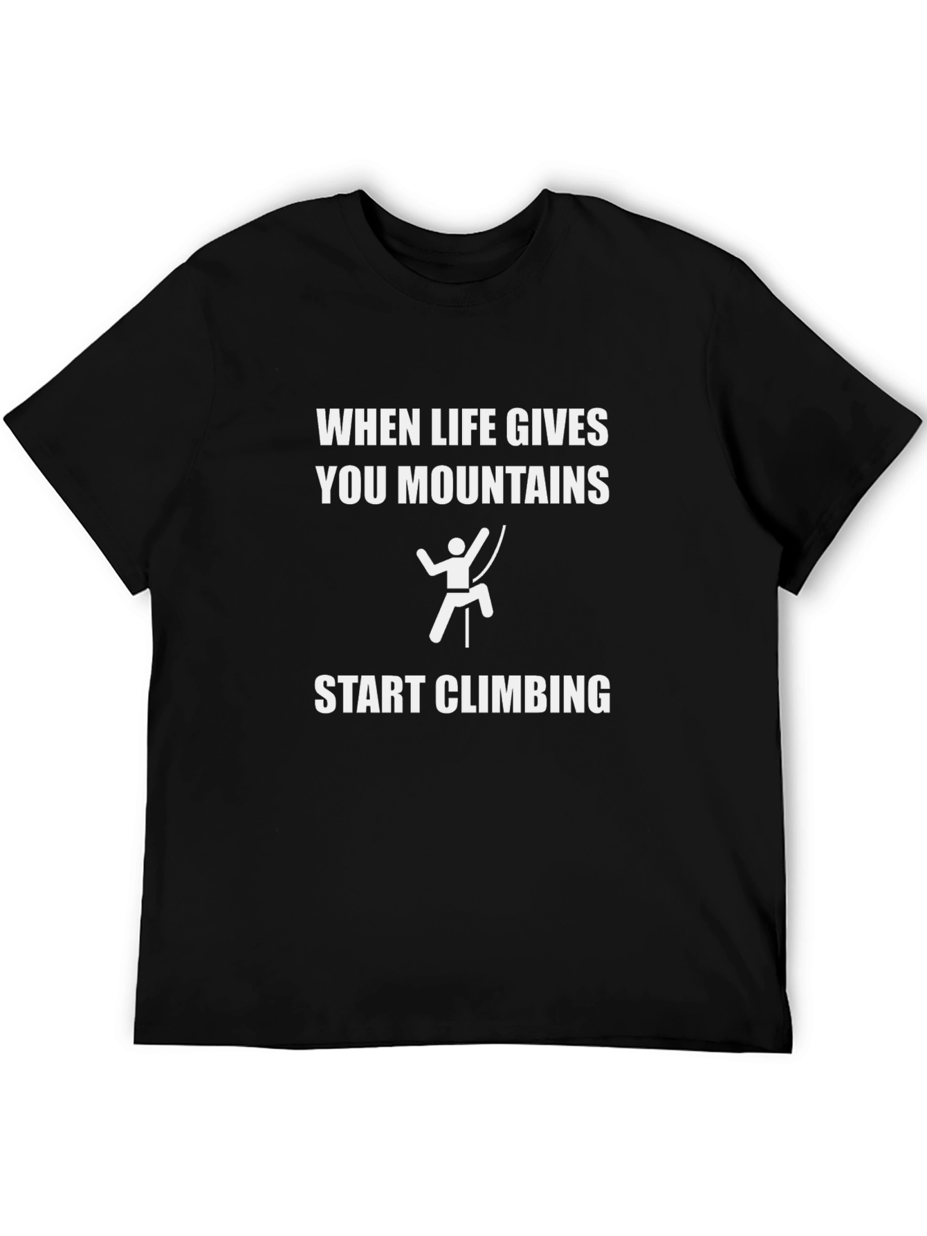 Life Gives Mountains - Climbing T-Shirt