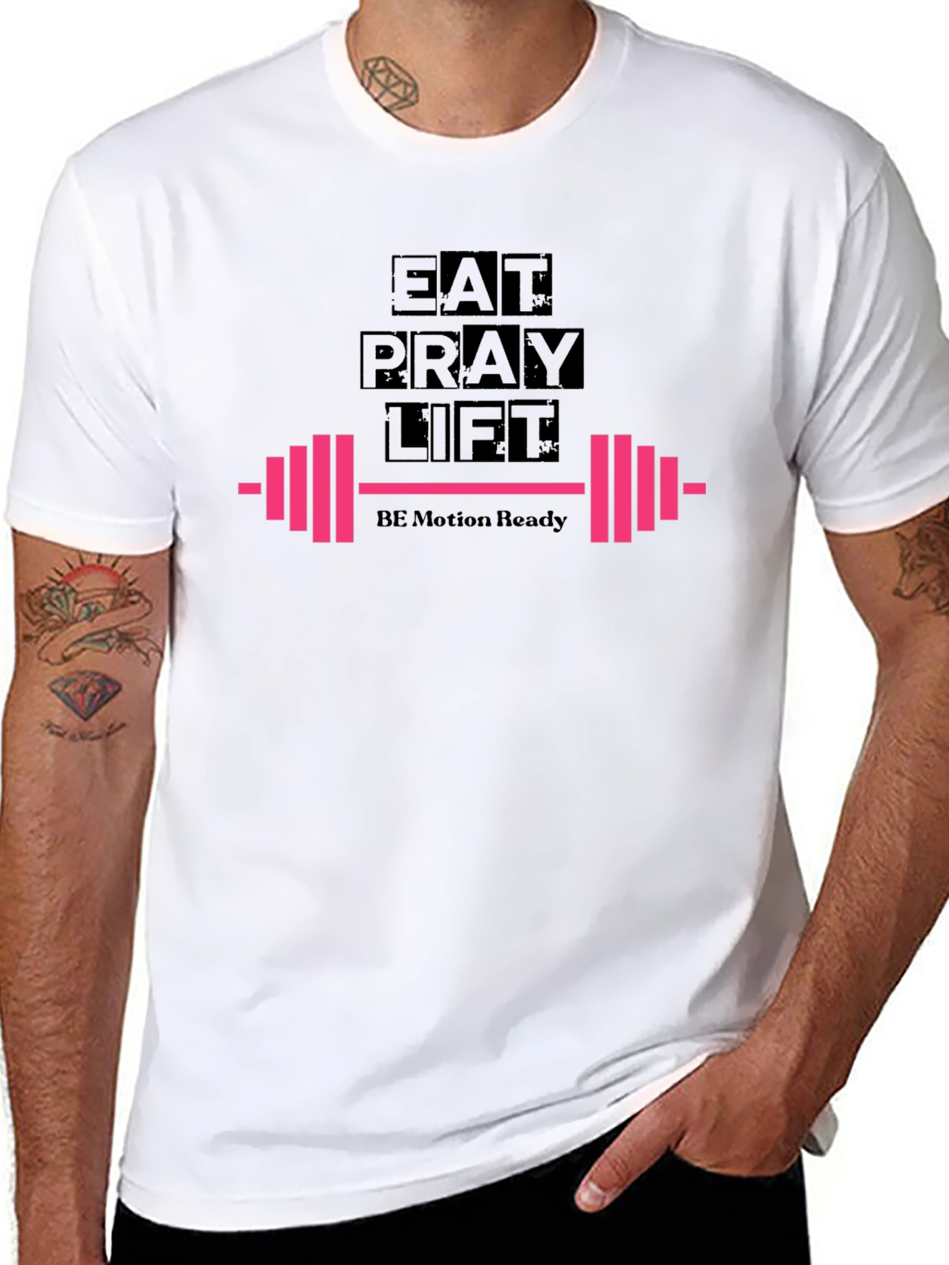 Eat Pray Lift Black T-Shirt