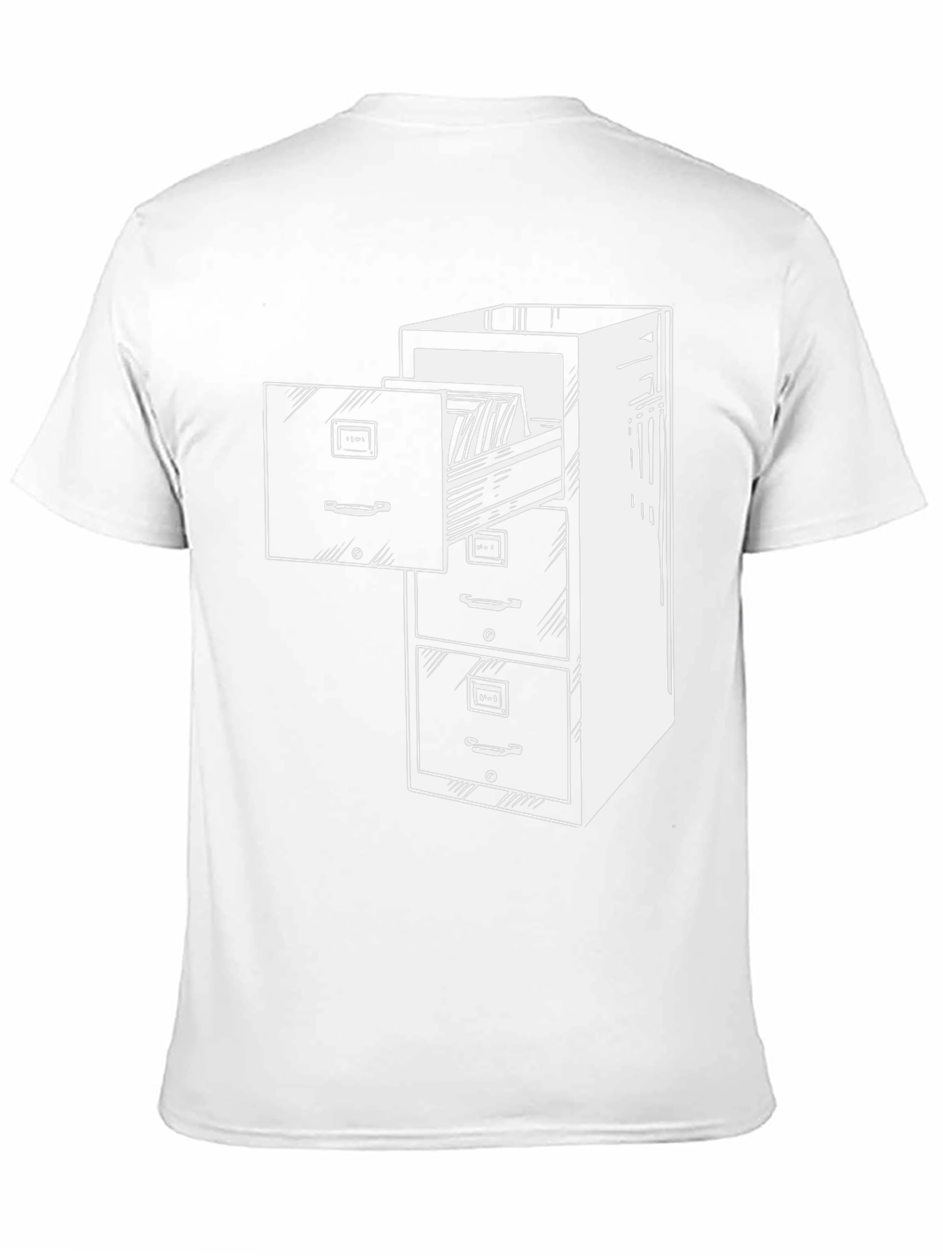 Filing Cabinet Graphic T-Shirt - Office Humor Tee