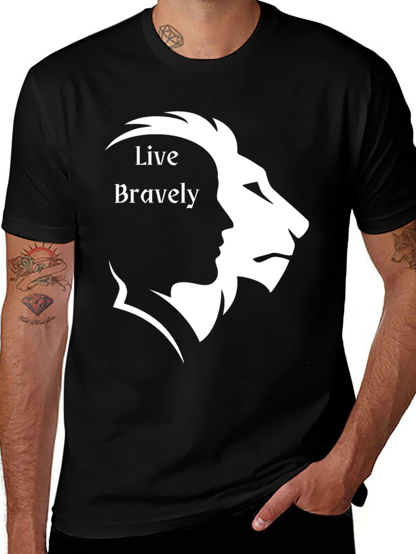 Live Bravely Graphic T-Shirt