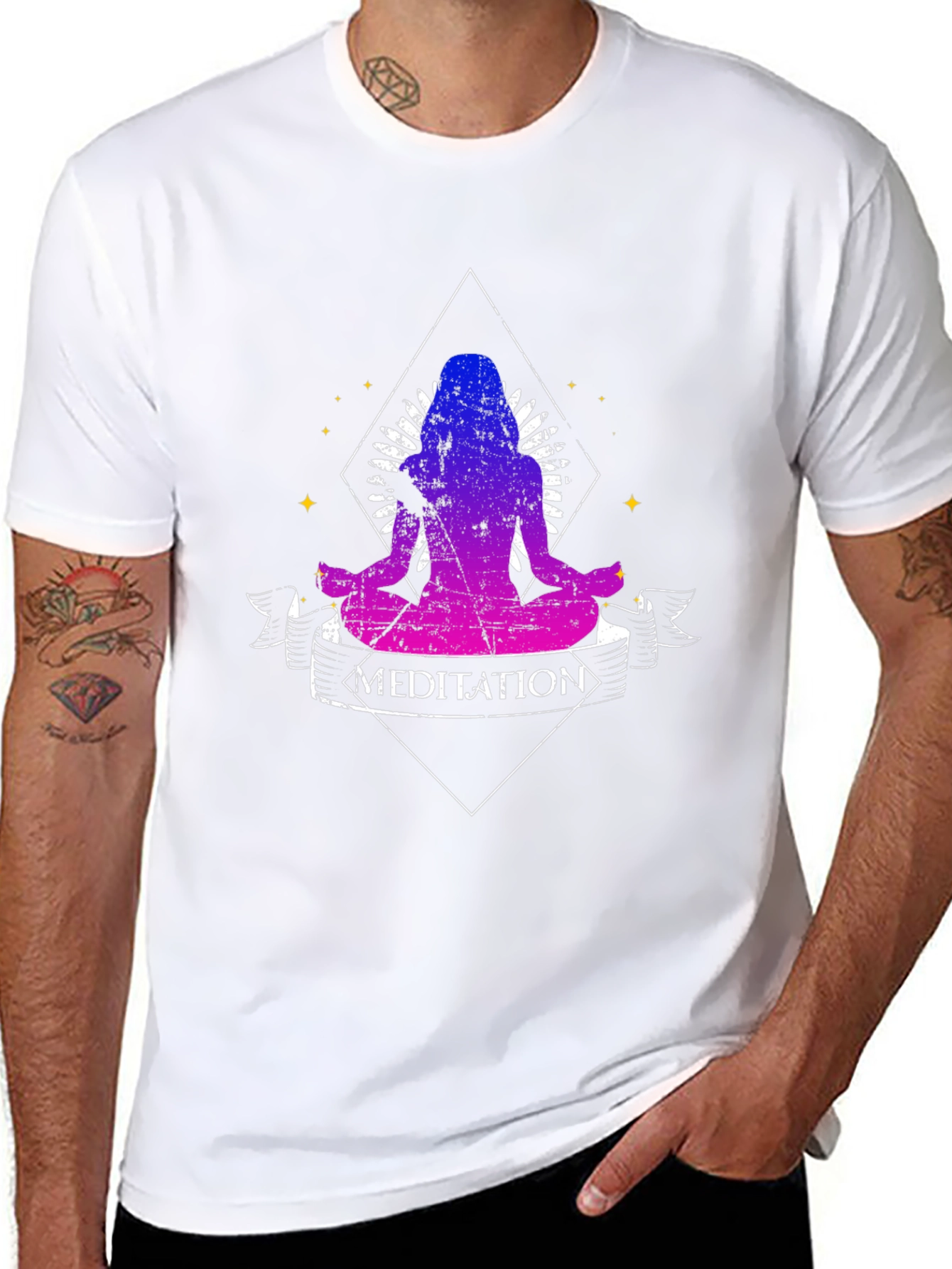 Meditation Graphic Tee - Spiritual Yoga Shirt