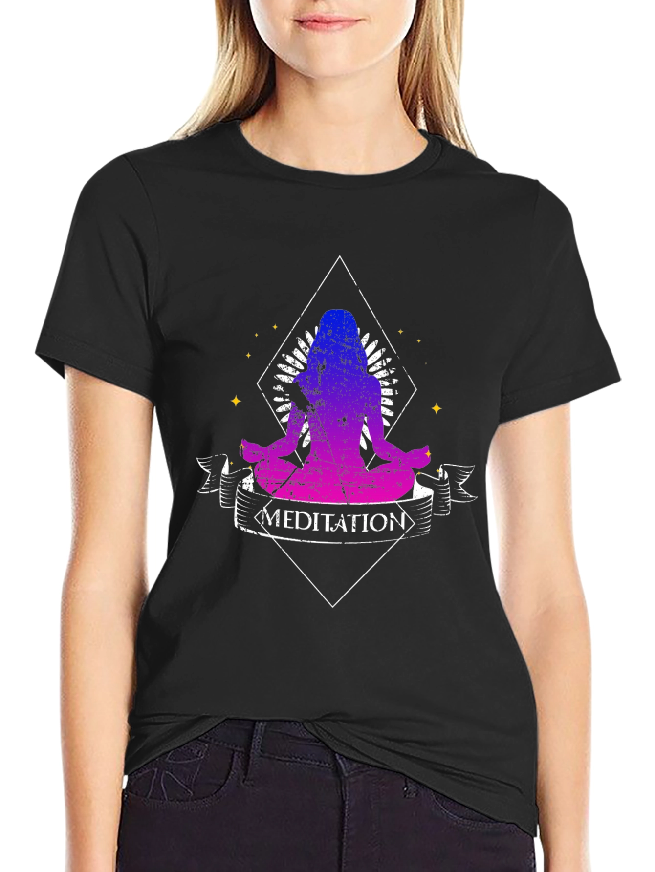 Meditation Graphic Tee - Spiritual Yoga Shirt