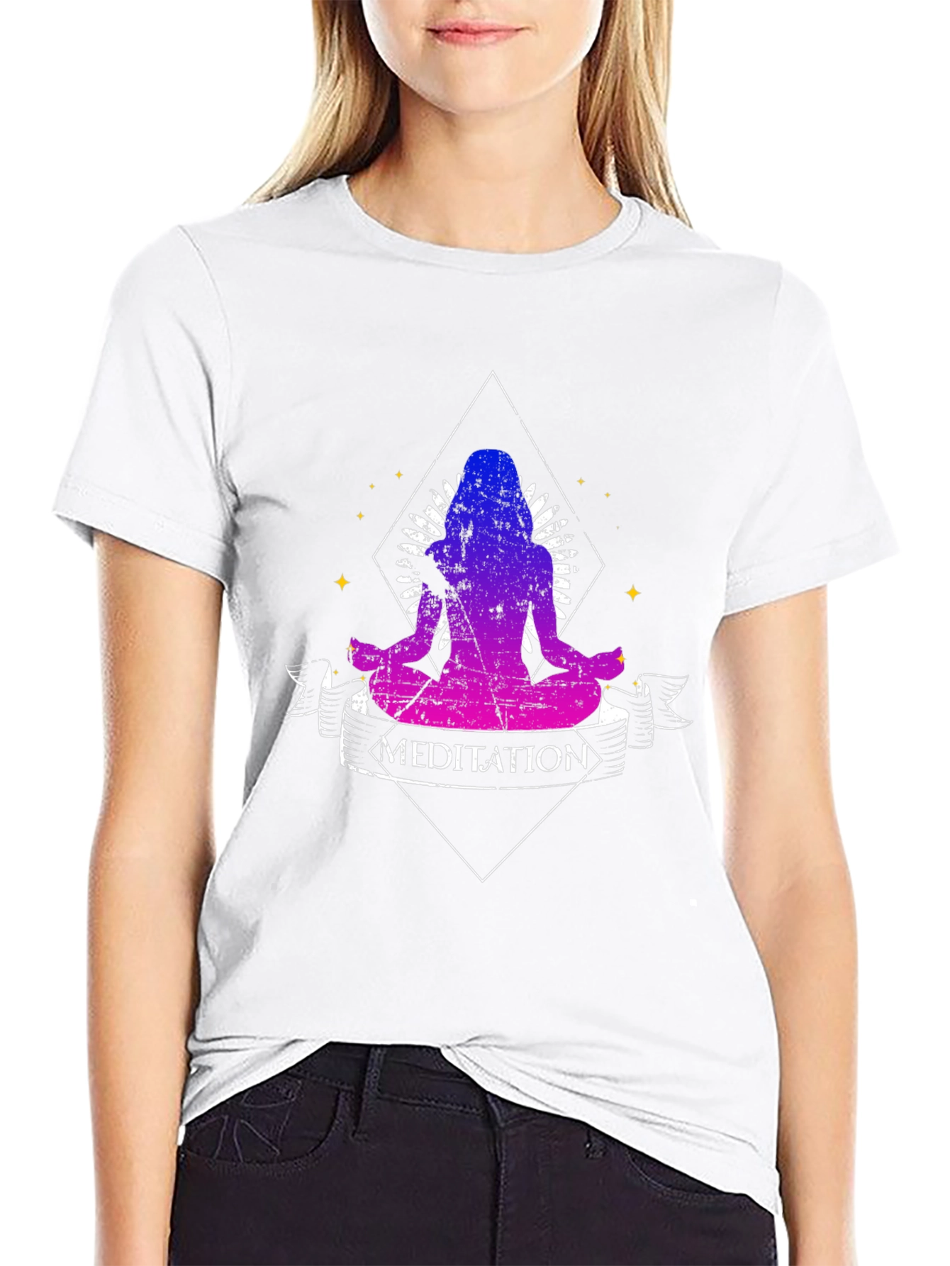 Meditation Graphic Tee - Spiritual Yoga Shirt