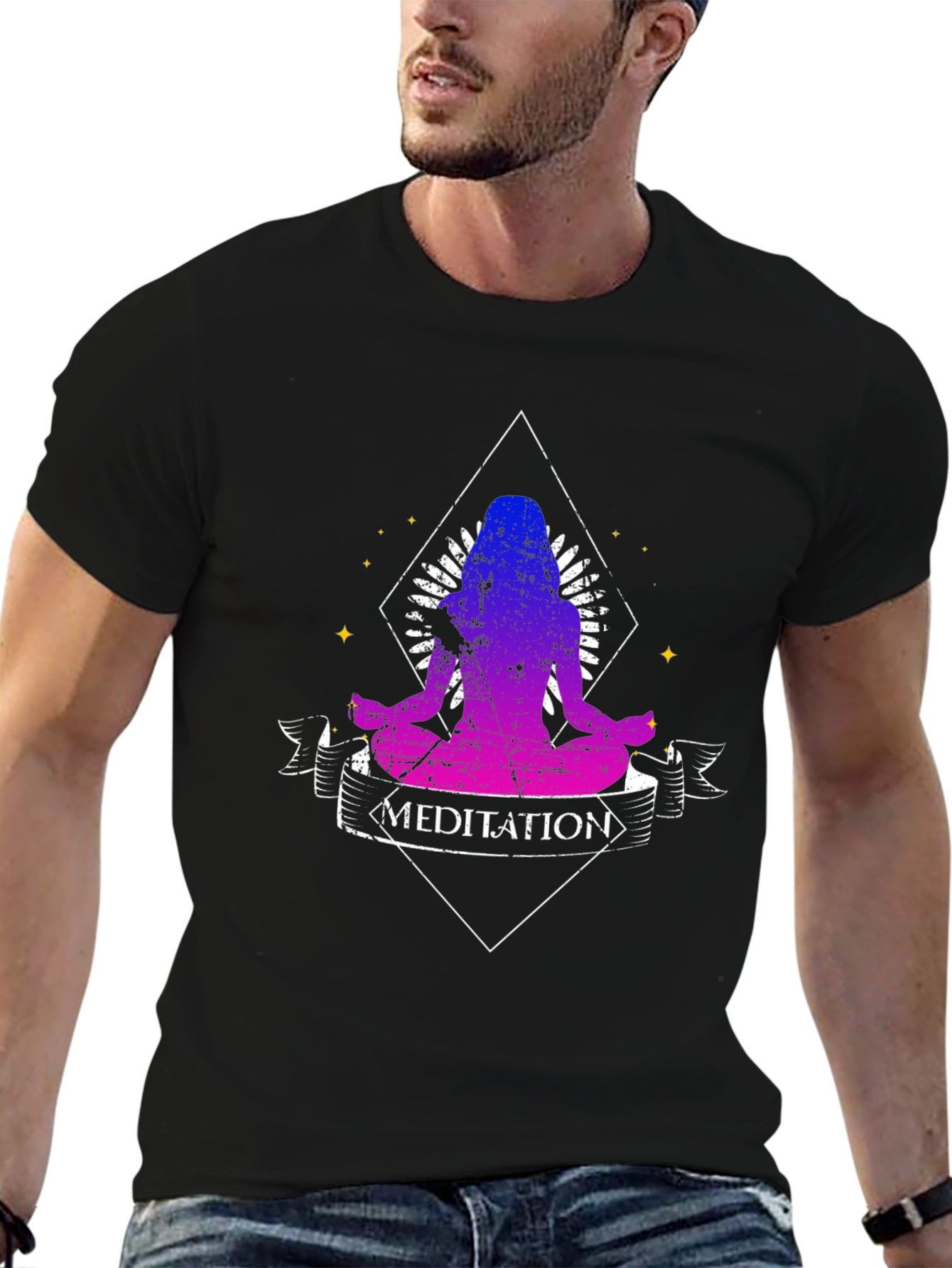 Meditation Graphic Tee - Spiritual Yoga Shirt