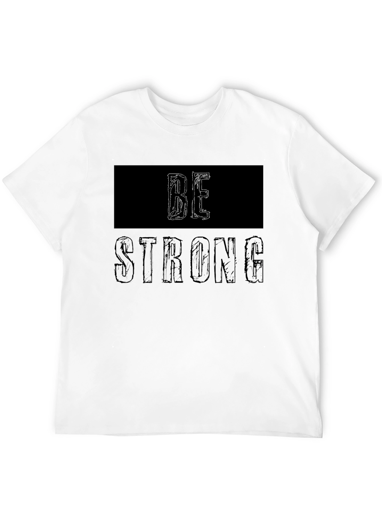 Be Strong Graphic Tee - Black