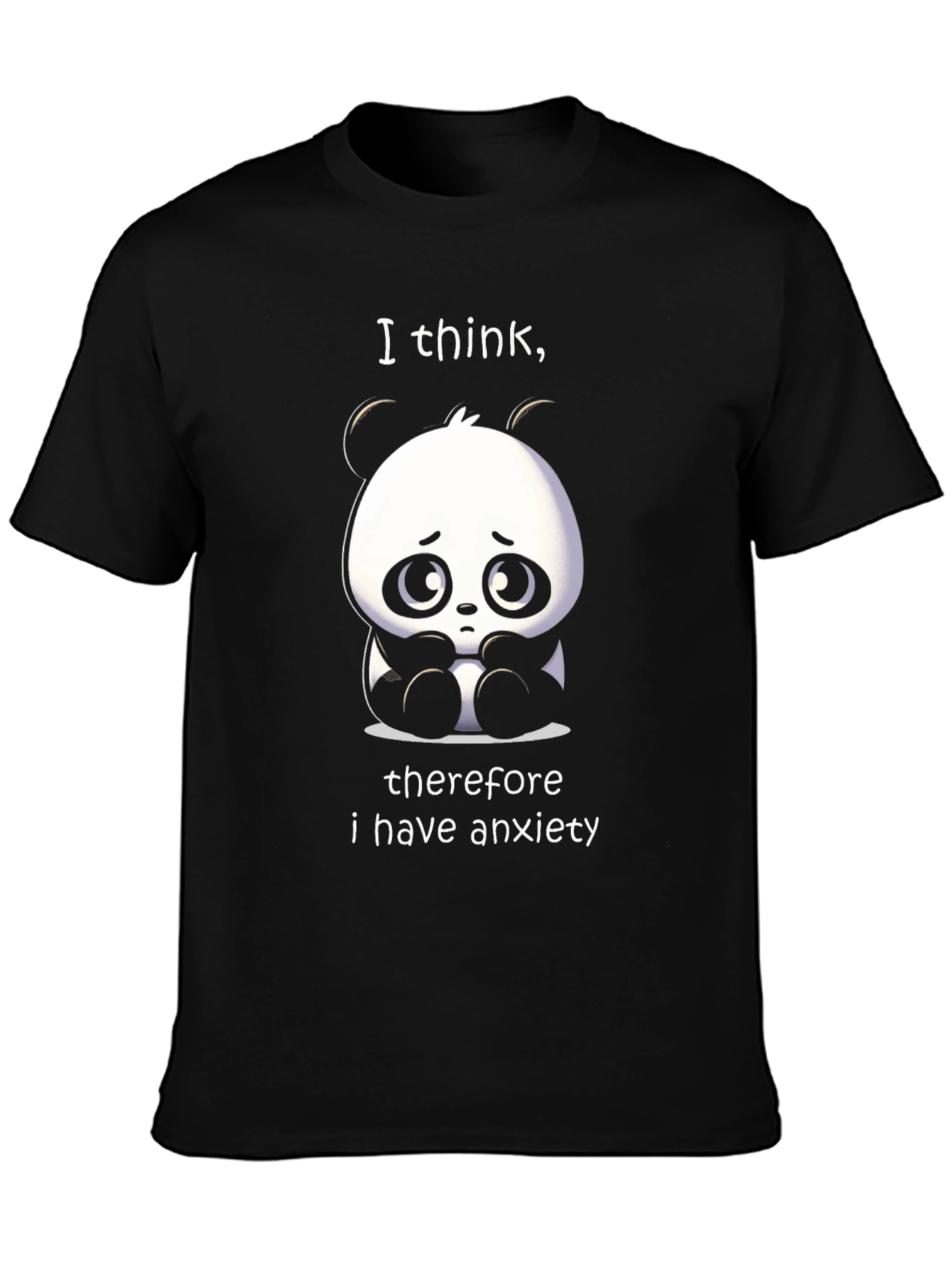 Anxiety Panda T-Shirt - Funny Graphic Tee