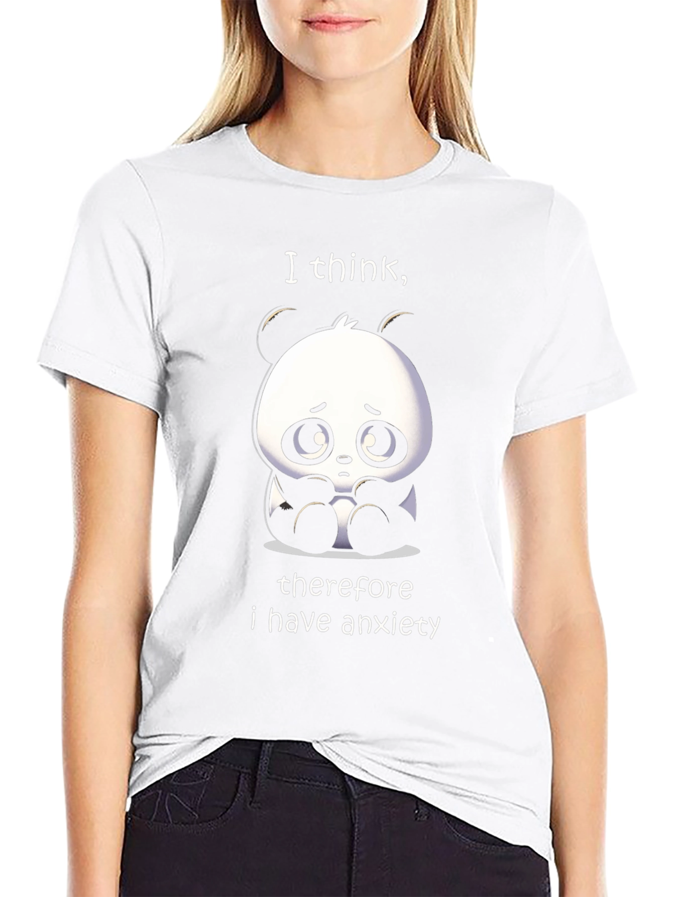 Anxiety Panda T-Shirt - Funny Graphic Tee