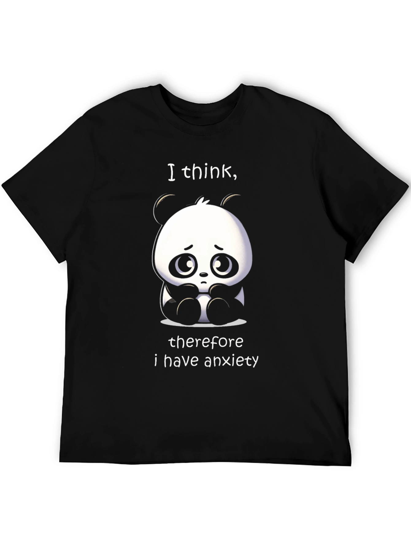Anxiety Panda T-Shirt - Funny Graphic Tee