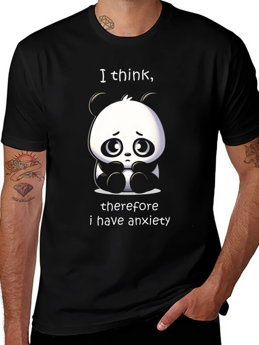 Anxiety Panda T-Shirt - Funny Graphic Tee