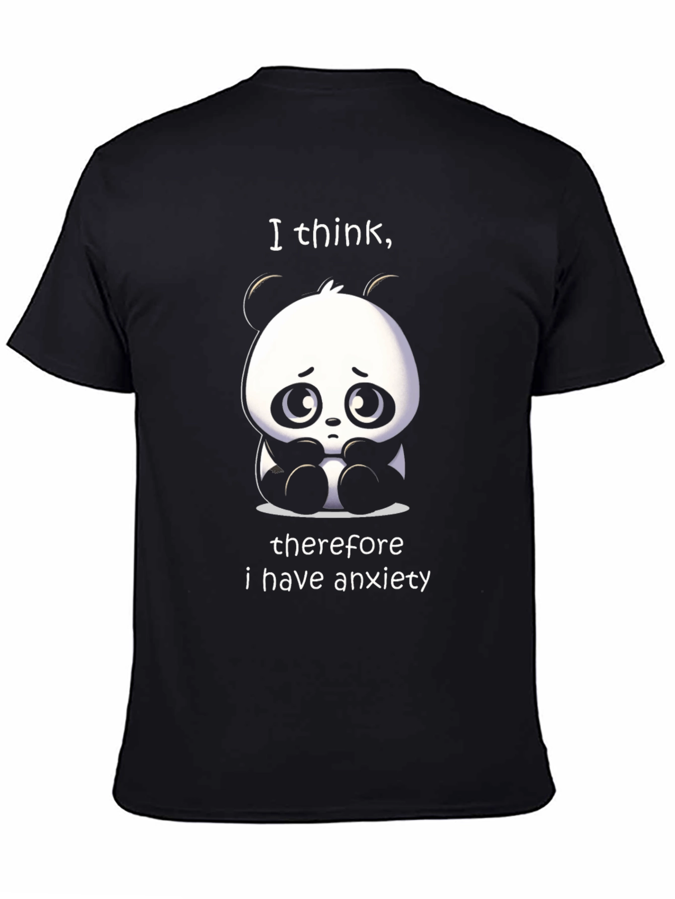 Anxiety Panda T-Shirt - Funny Graphic Tee