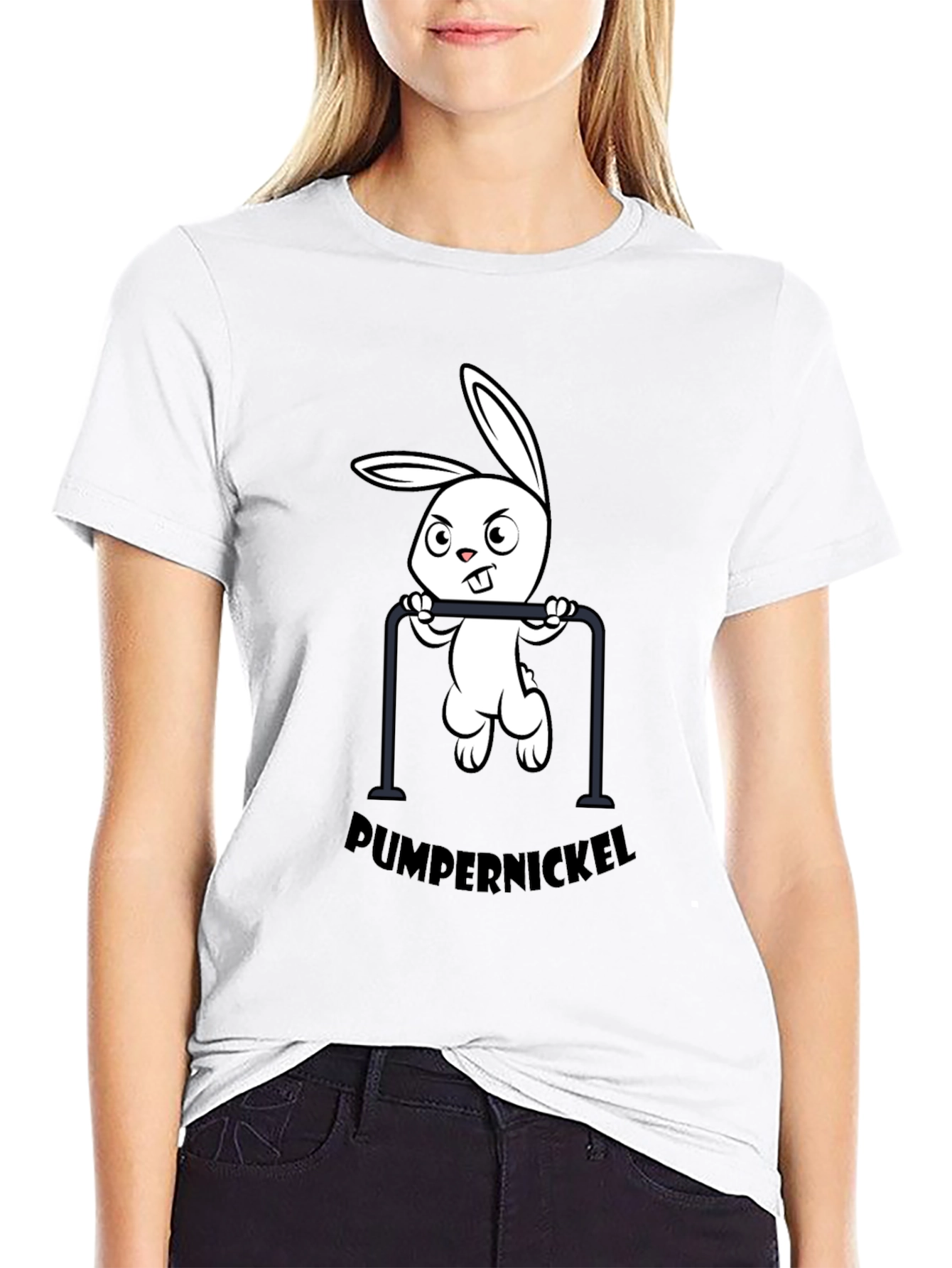 Pumpernickel Bunny Pull-Up T-Shirt
