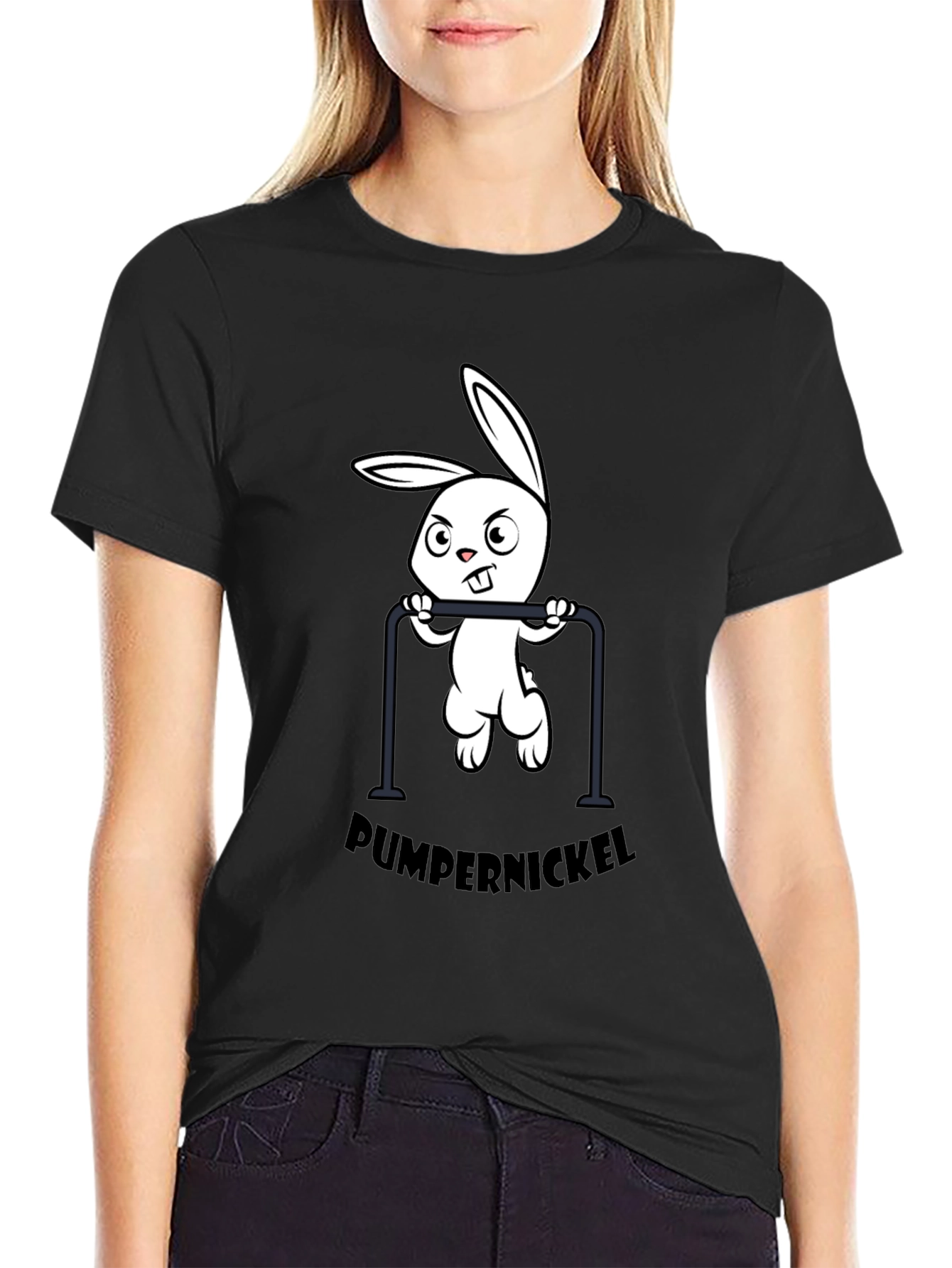 Pumpernickel Bunny Pull-Up T-Shirt