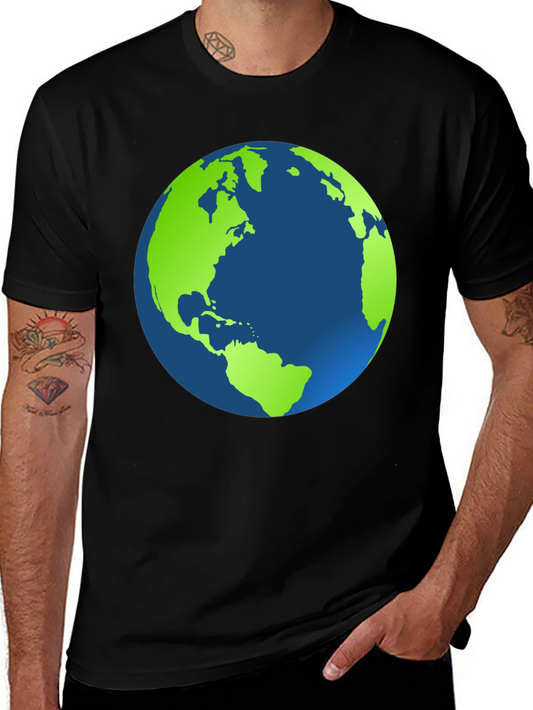 Earth Graphic Black T-Shirt