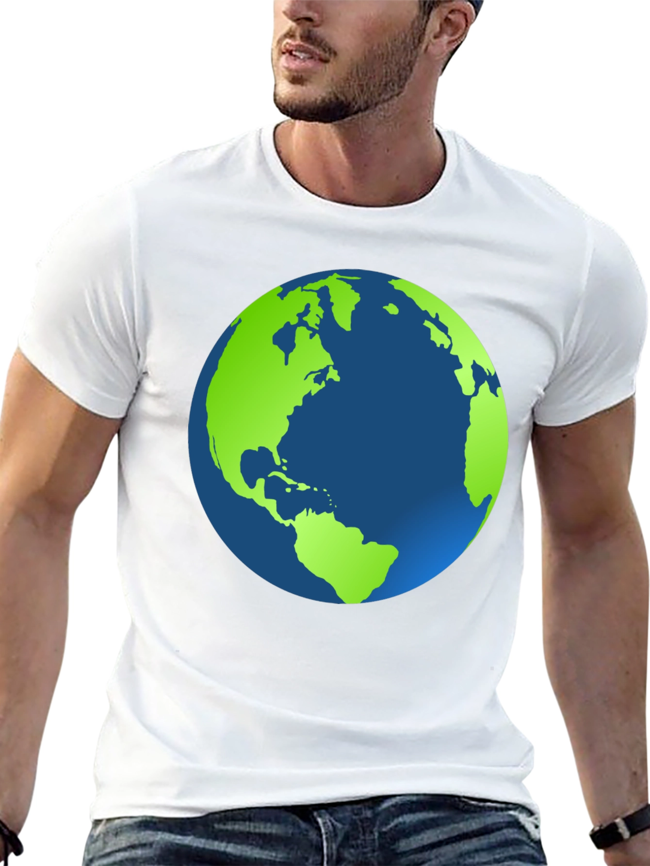 Earth Graphic Black T-Shirt