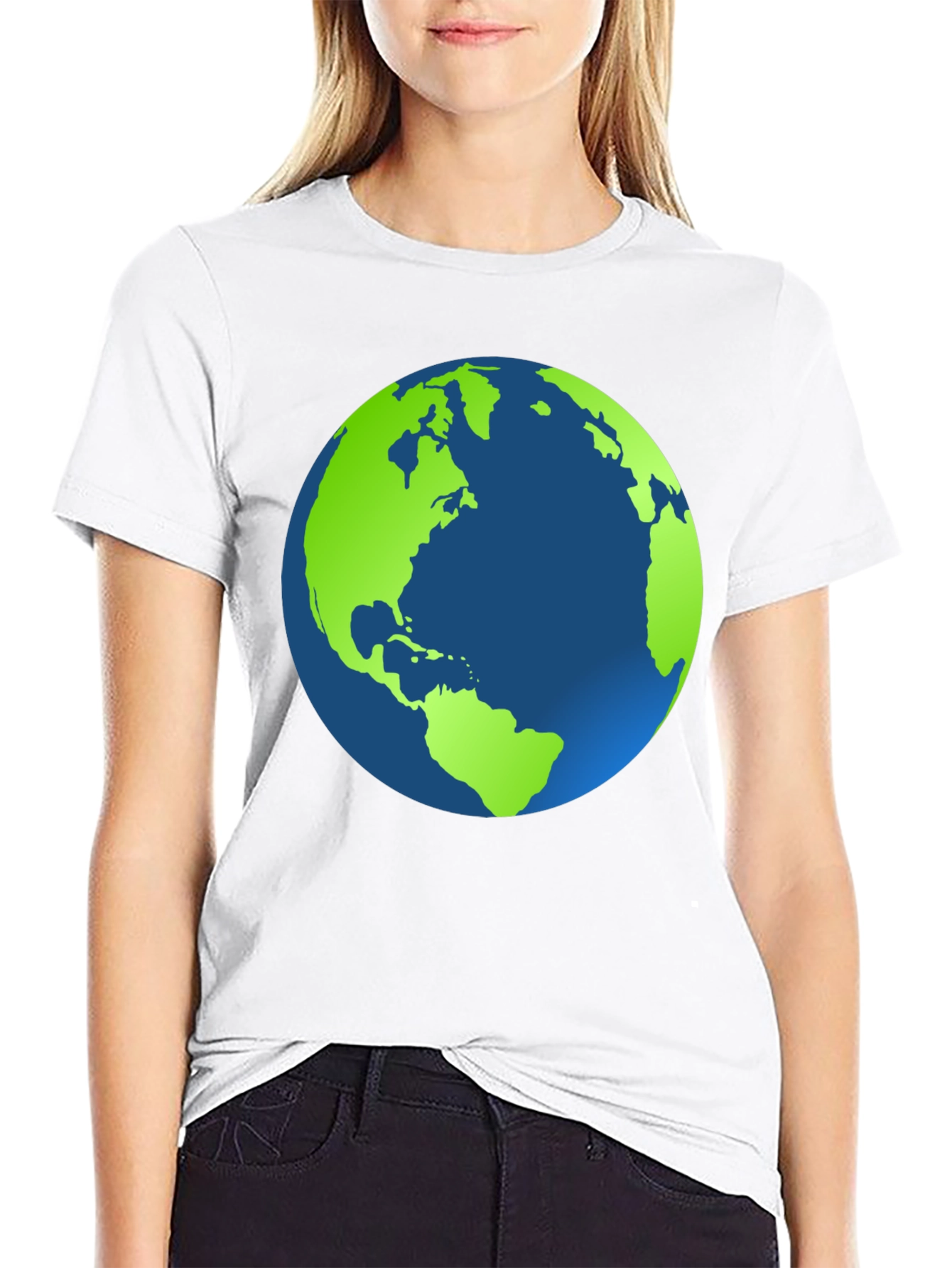 Earth Graphic Black T-Shirt