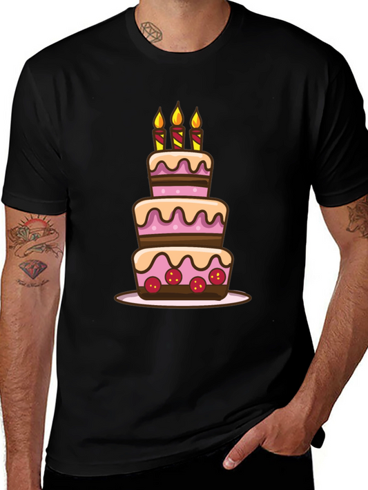 Birthday Cake Graphic Tee - Celebrate in Style