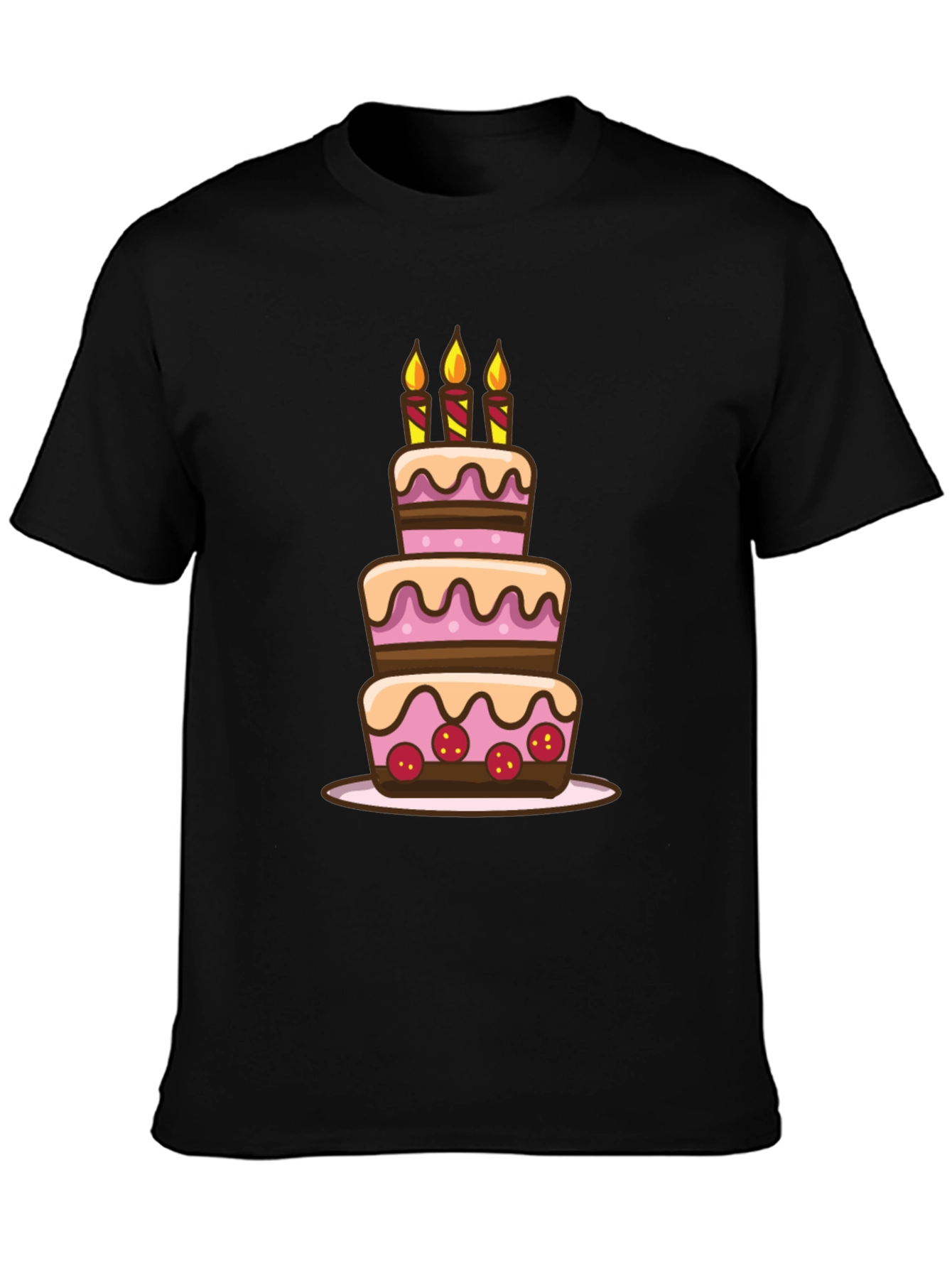 Birthday Cake Graphic Tee - Celebrate in Style