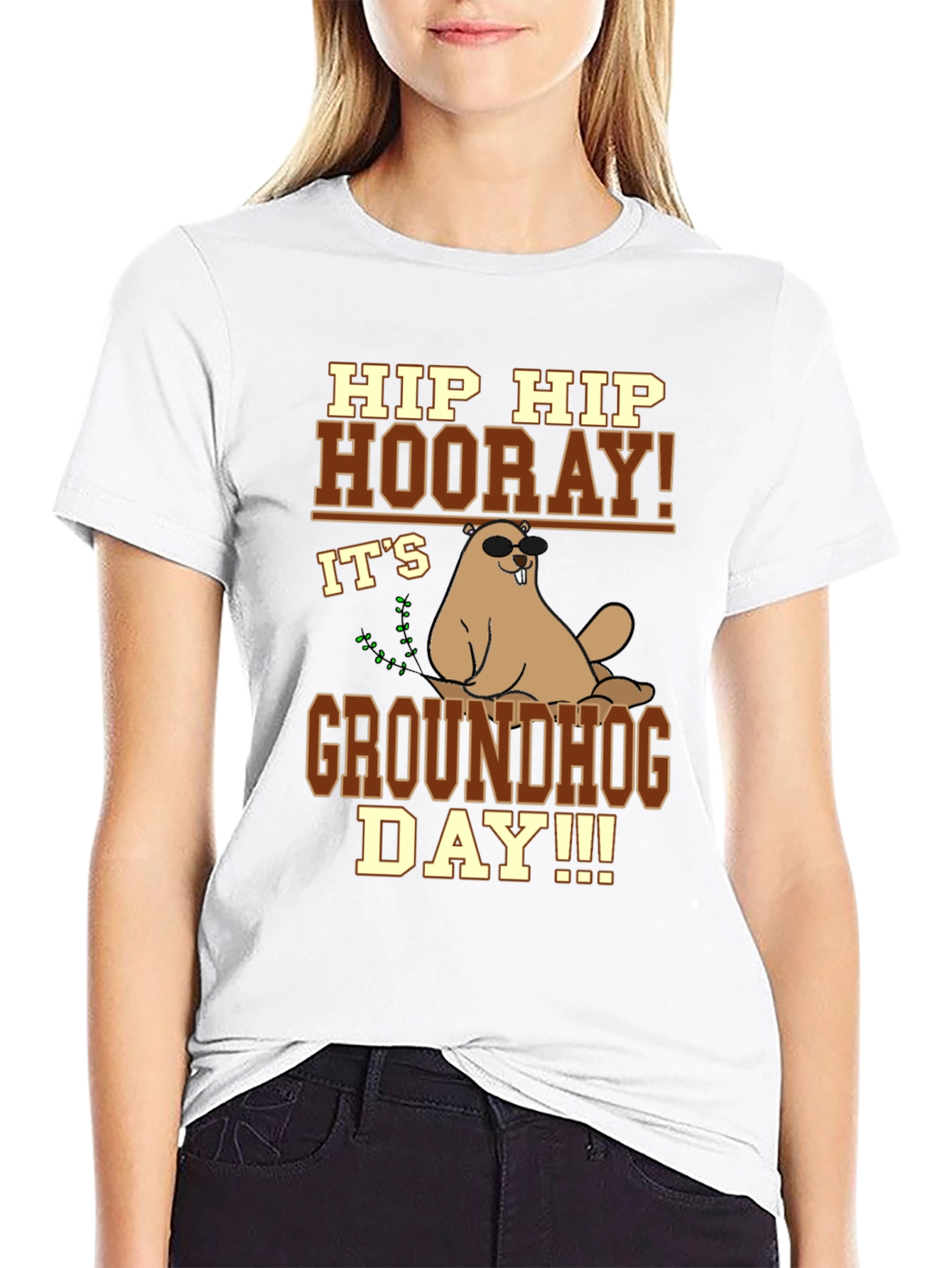 Hip Hip Hooray Groundhog Day T-Shirt
