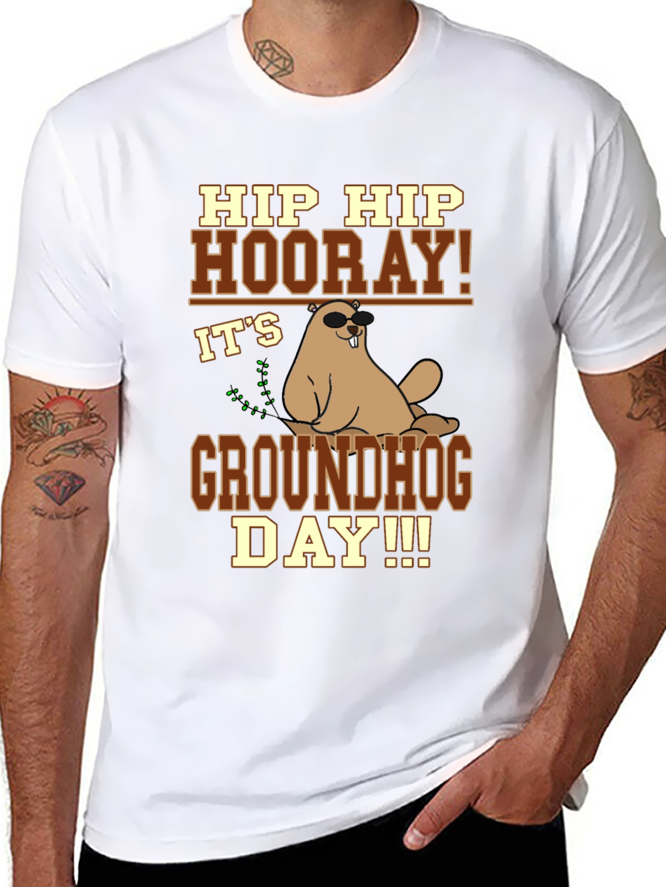 Hip Hip Hooray Groundhog Day T-Shirt