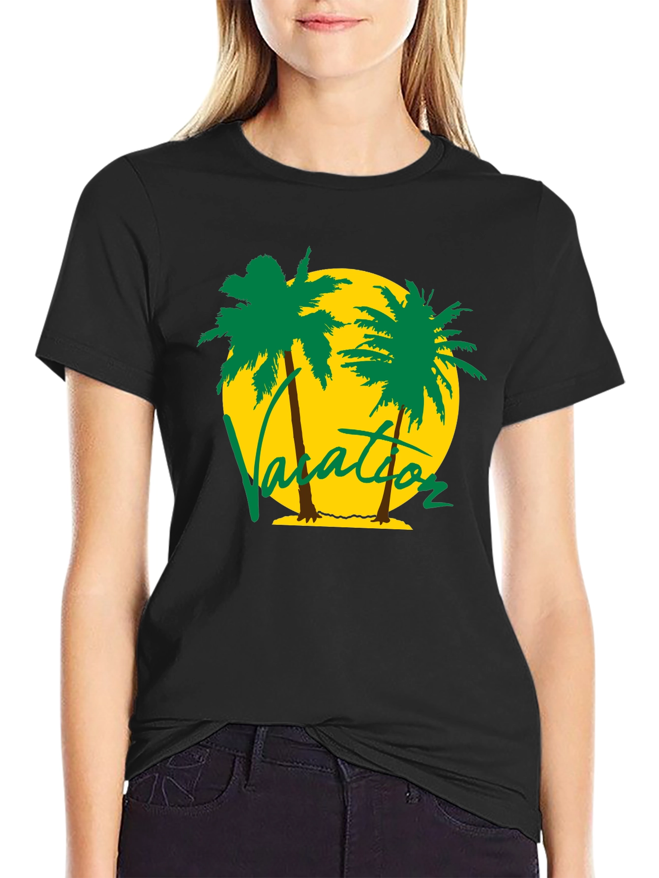 Vacation Palm Tree Graphic Tee - Summer Ready!