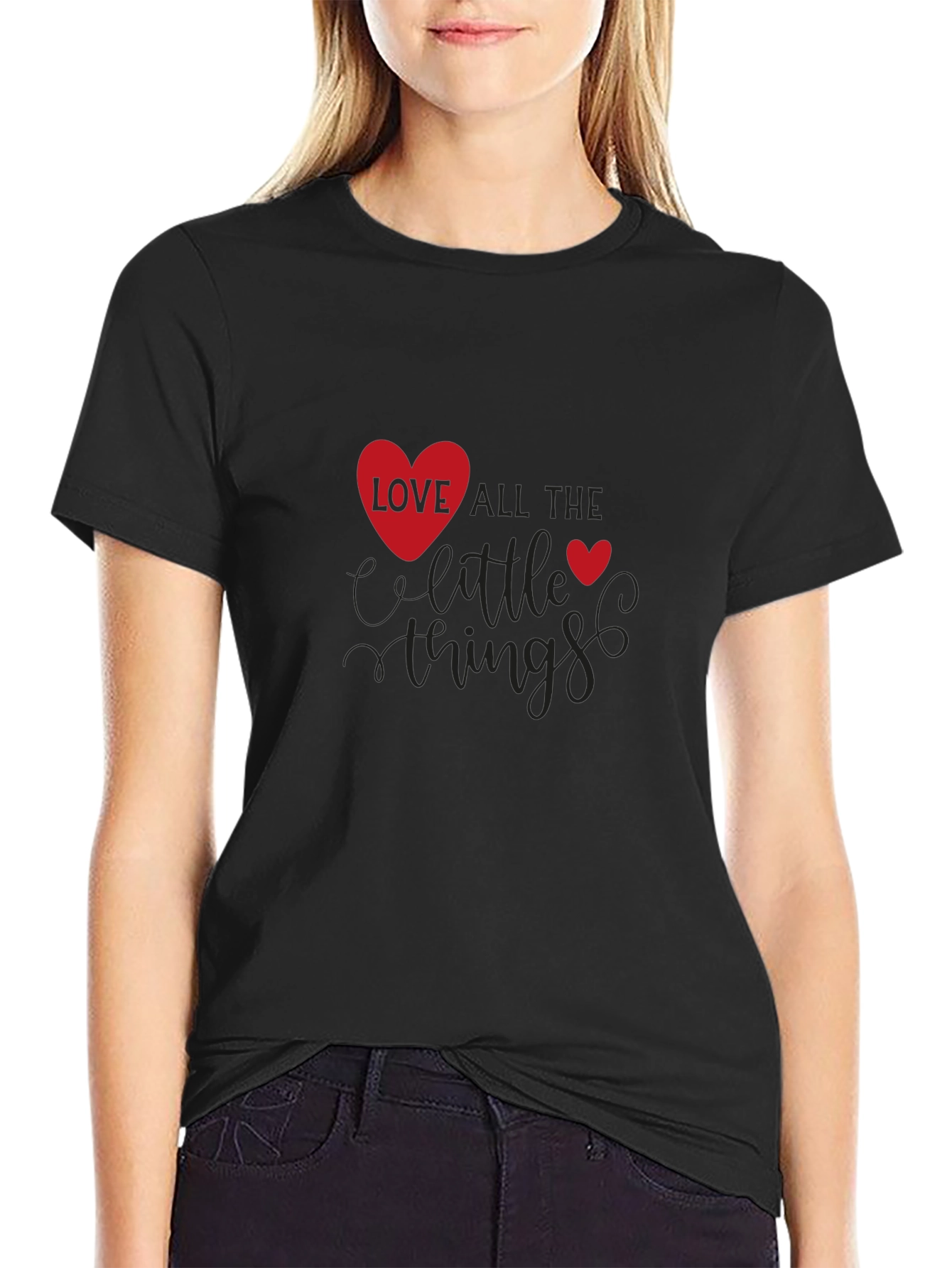 Love All The Little Things Black T-Shirt