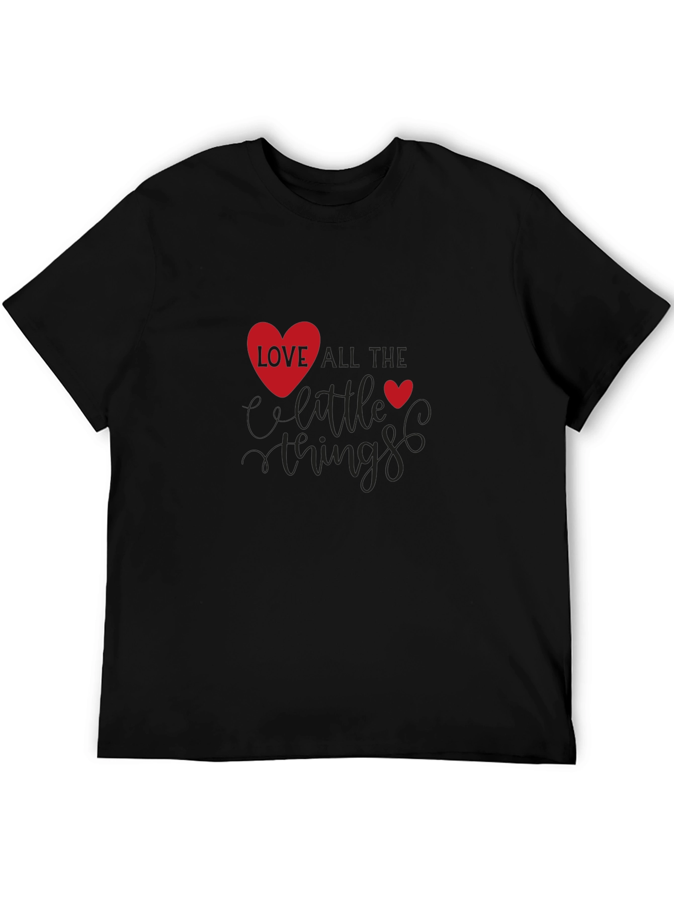 Love All The Little Things Black T-Shirt