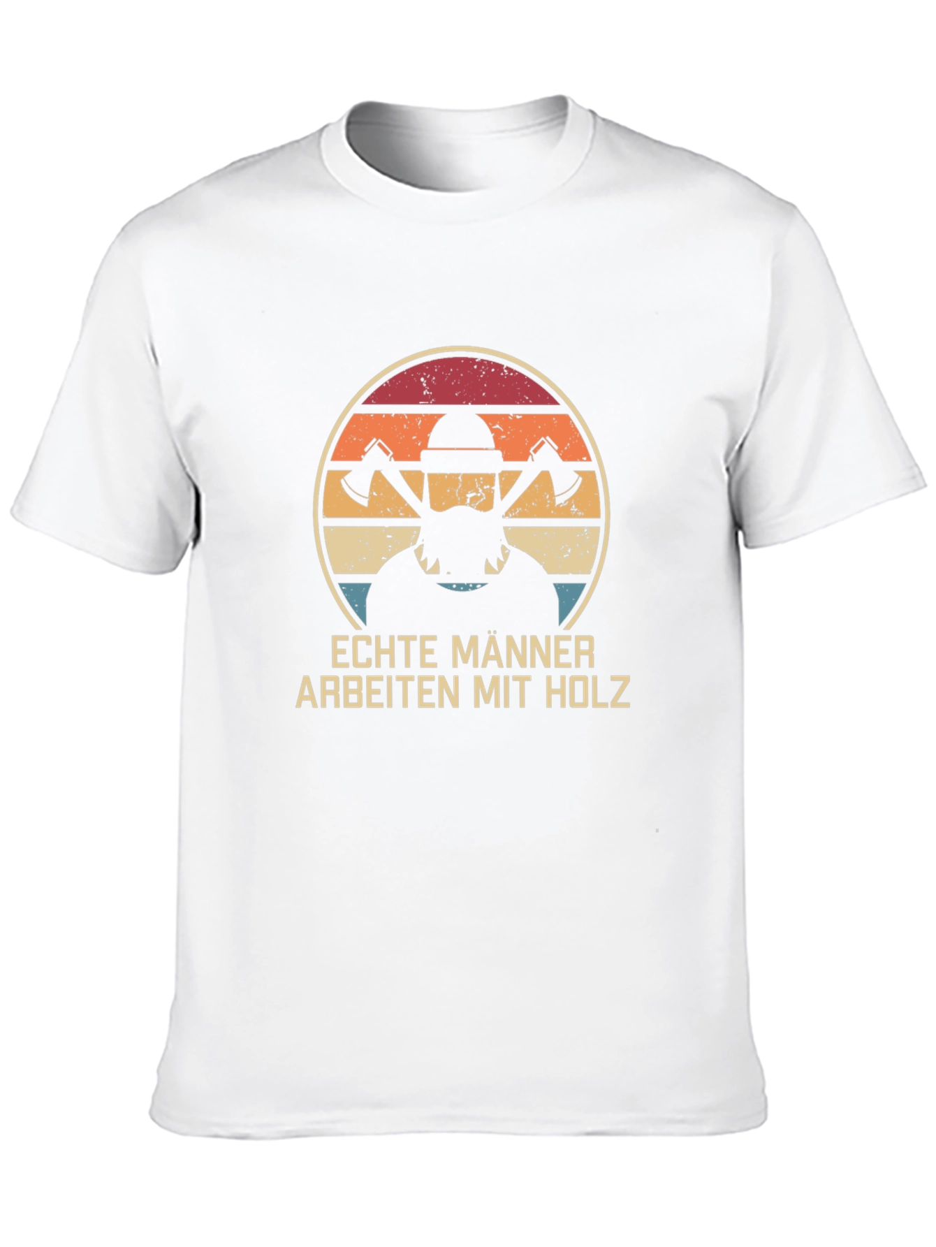 Echte Männer Arbeiten Mit Holz T-Shirt - Lumberjack Tee