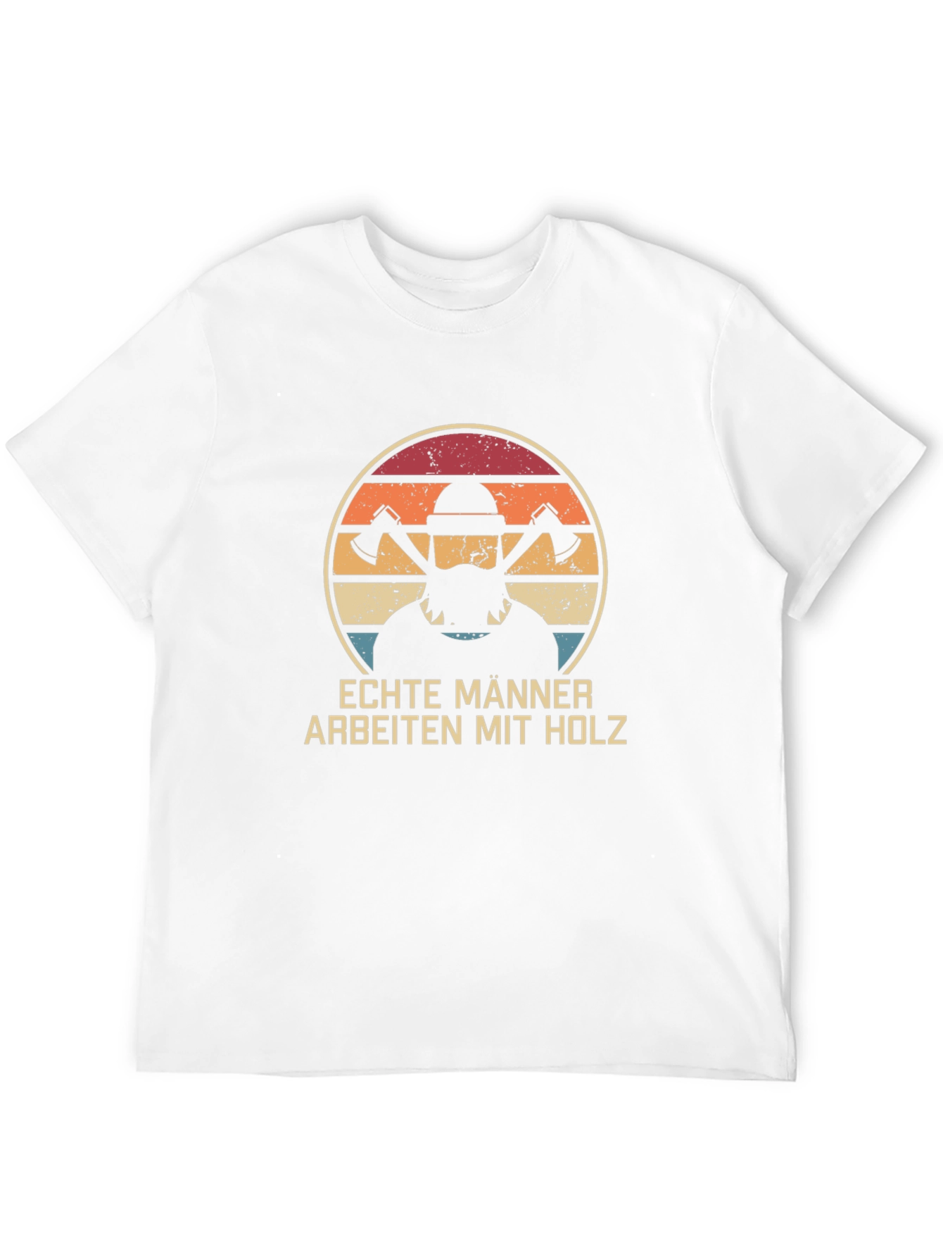 Echte Männer Arbeiten Mit Holz T-Shirt - Lumberjack Tee