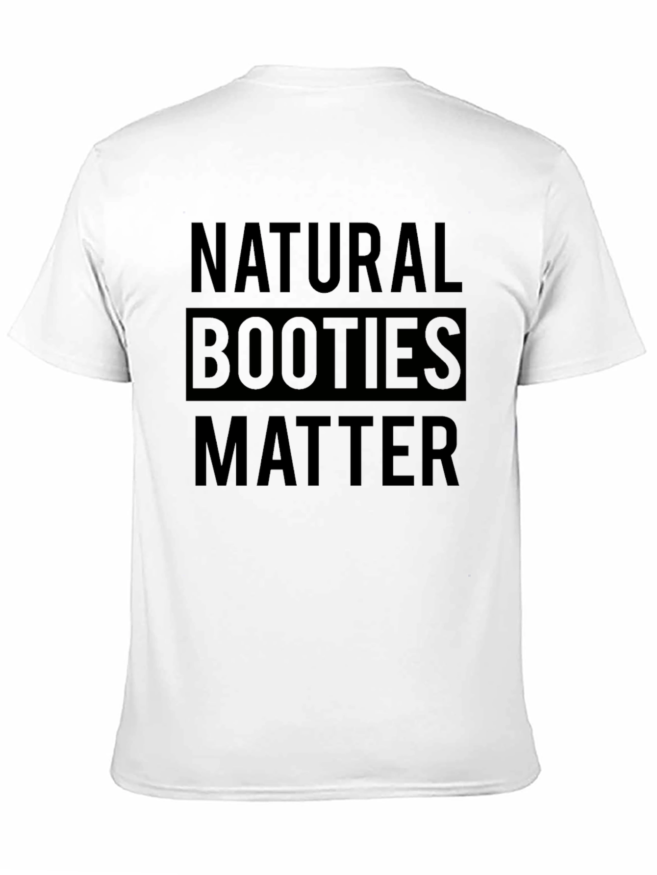 Natural Booties Matter Graphic T-Shirt - Black