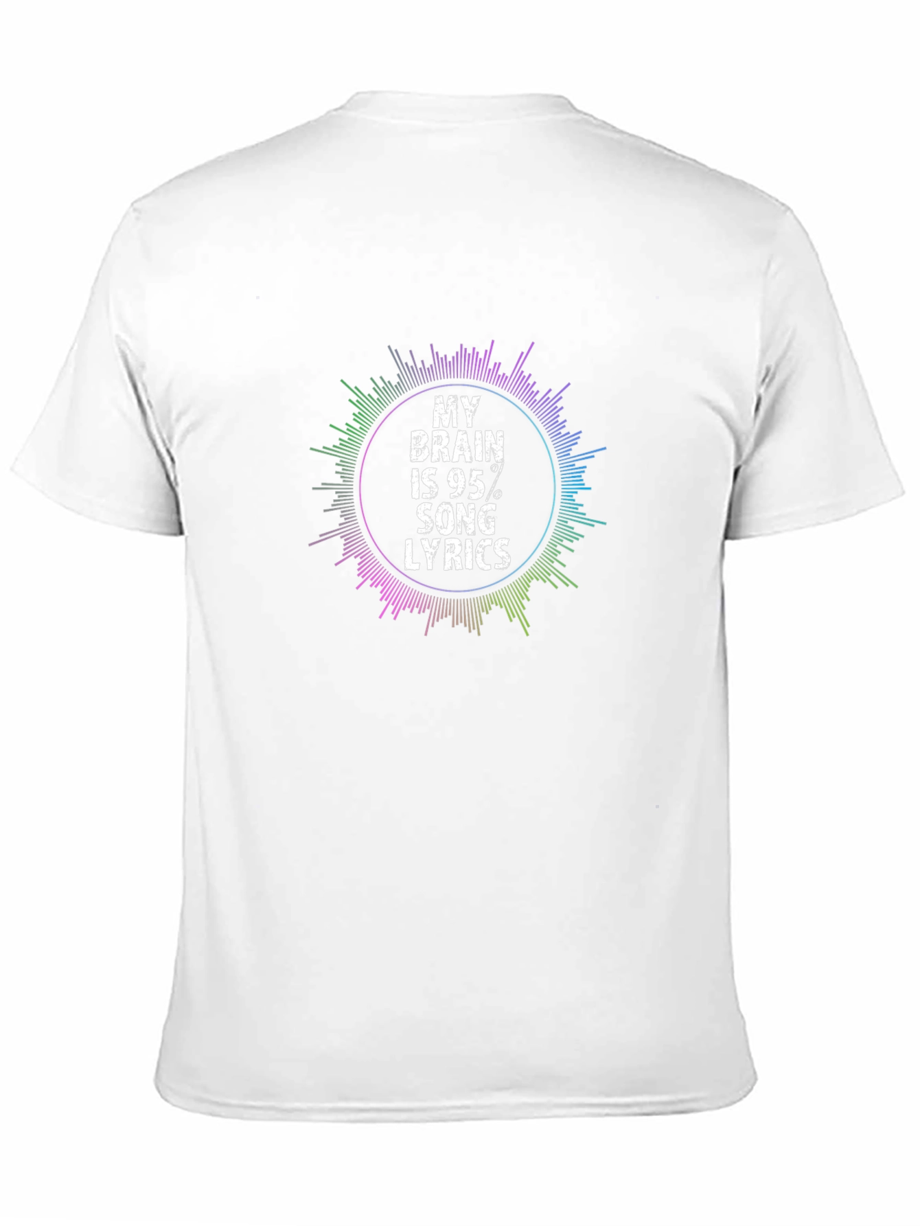 My Brain is 95% Song Lyrics Graphic Tee