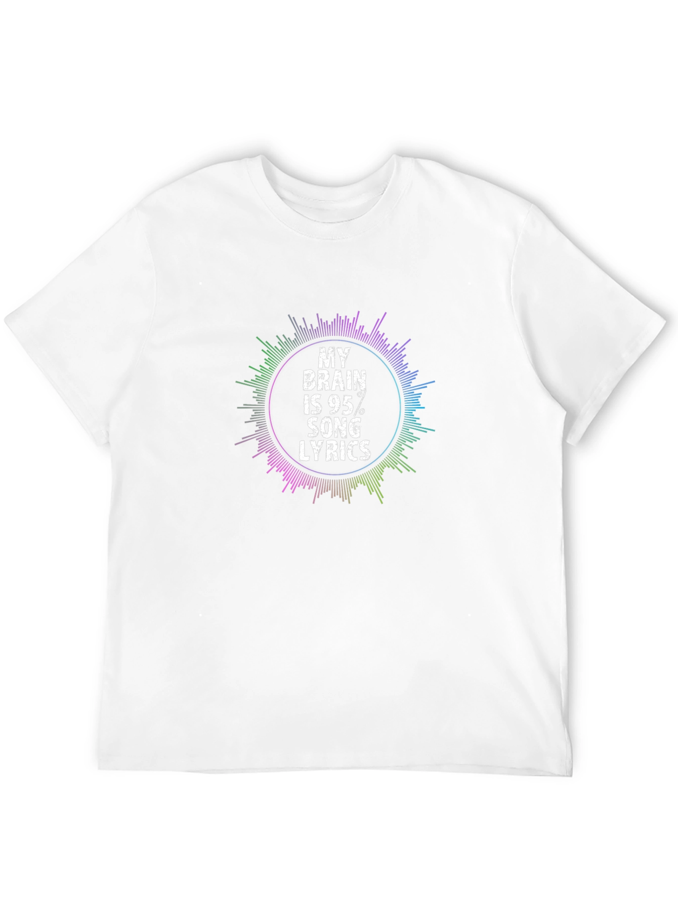 My Brain is 95% Song Lyrics Graphic Tee