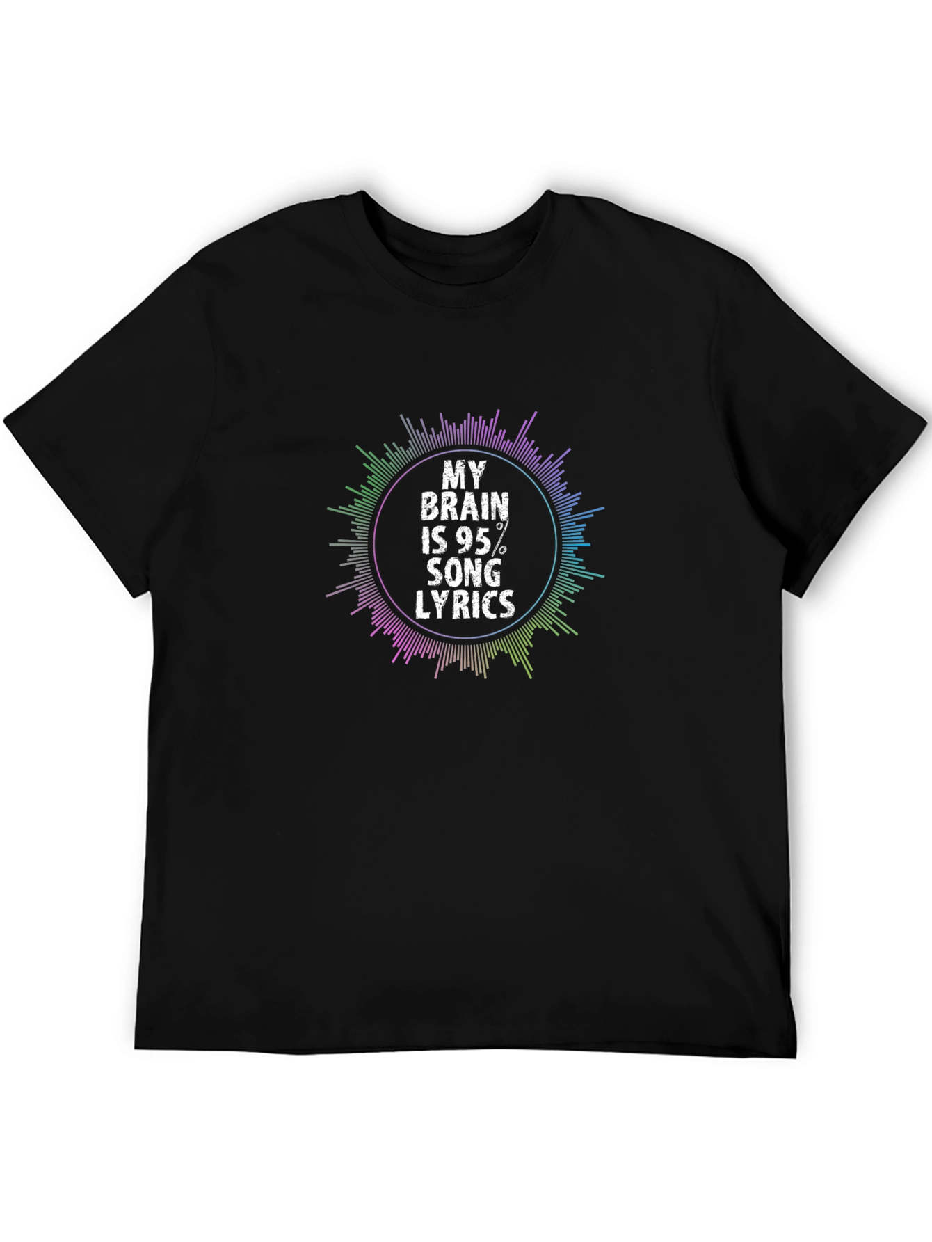 My Brain is 95% Song Lyrics Graphic Tee