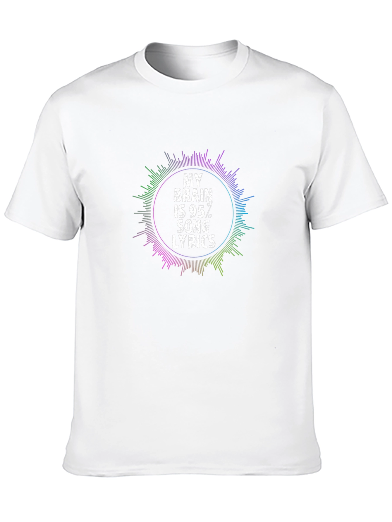 My Brain is 95% Song Lyrics Graphic Tee