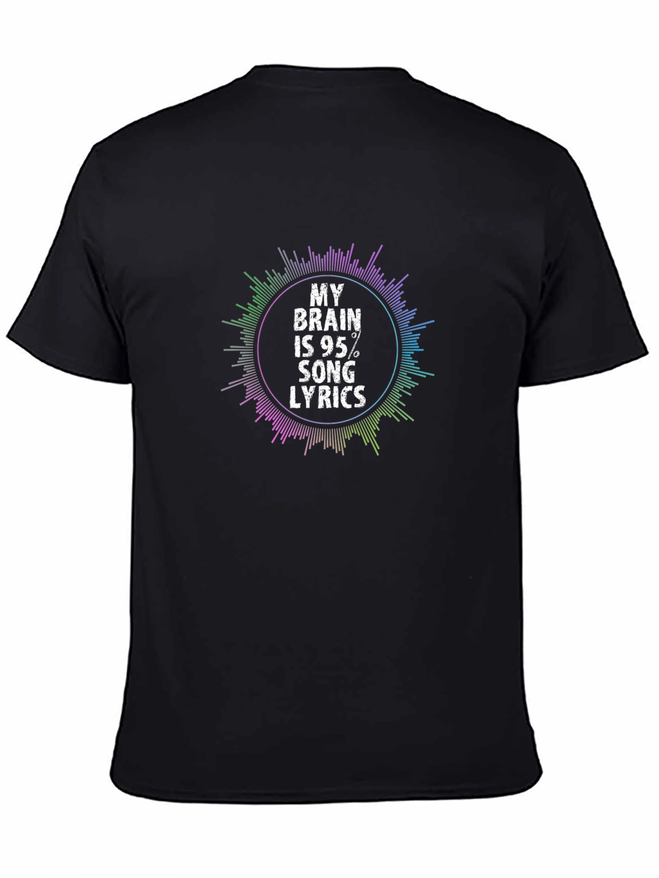 My Brain is 95% Song Lyrics Graphic Tee